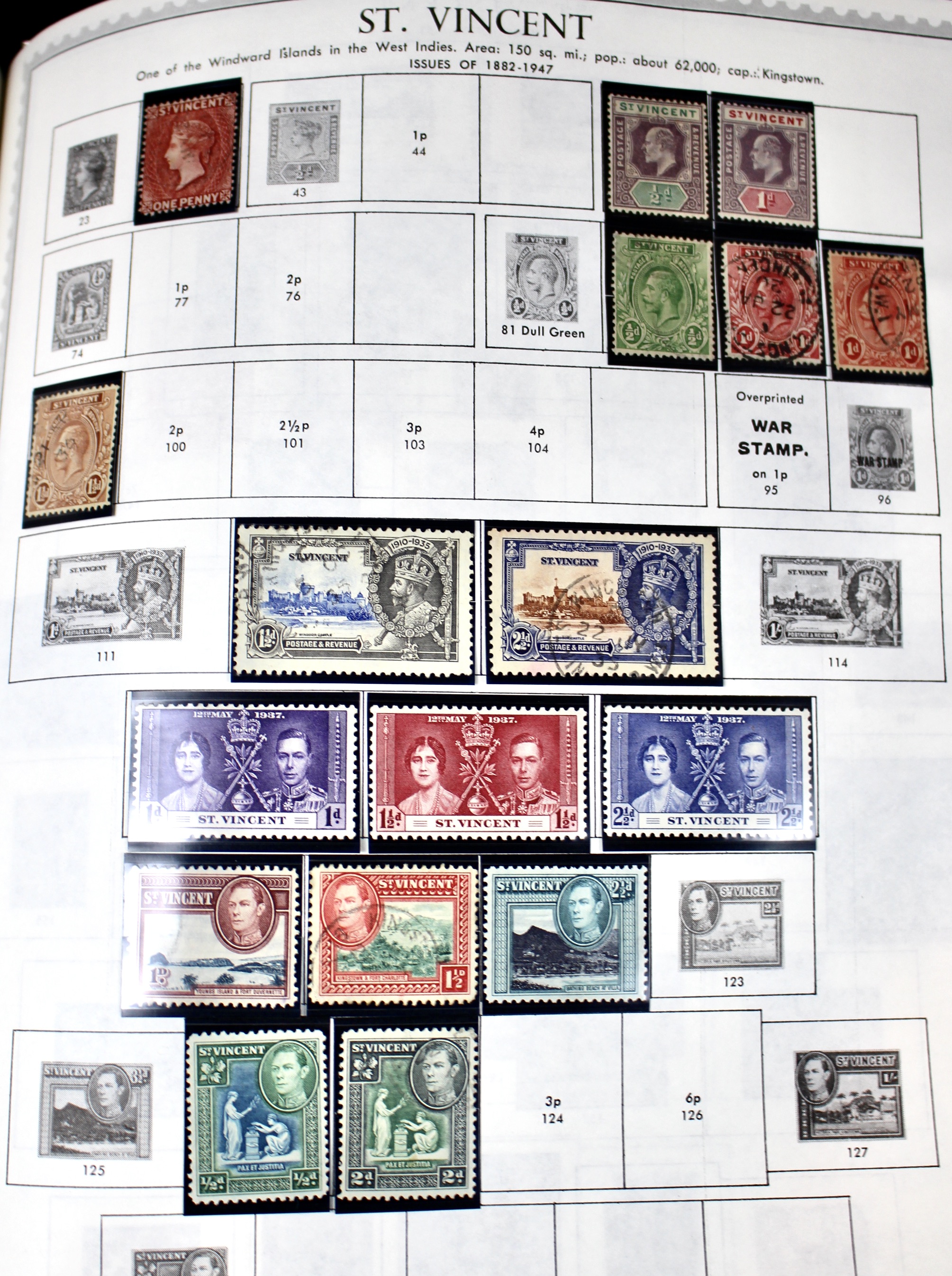 Extensive World wide Stamp Collection In Minkus Supreme Album