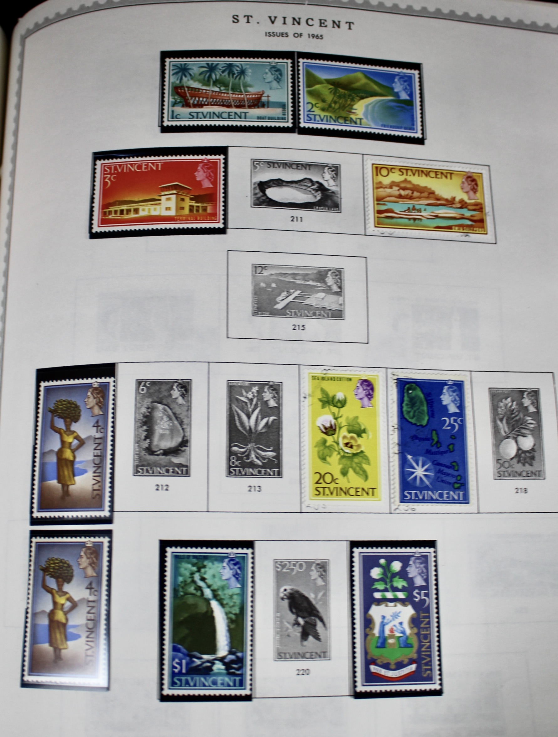 Extensive World wide Stamp Collection In Minkus Supreme Album