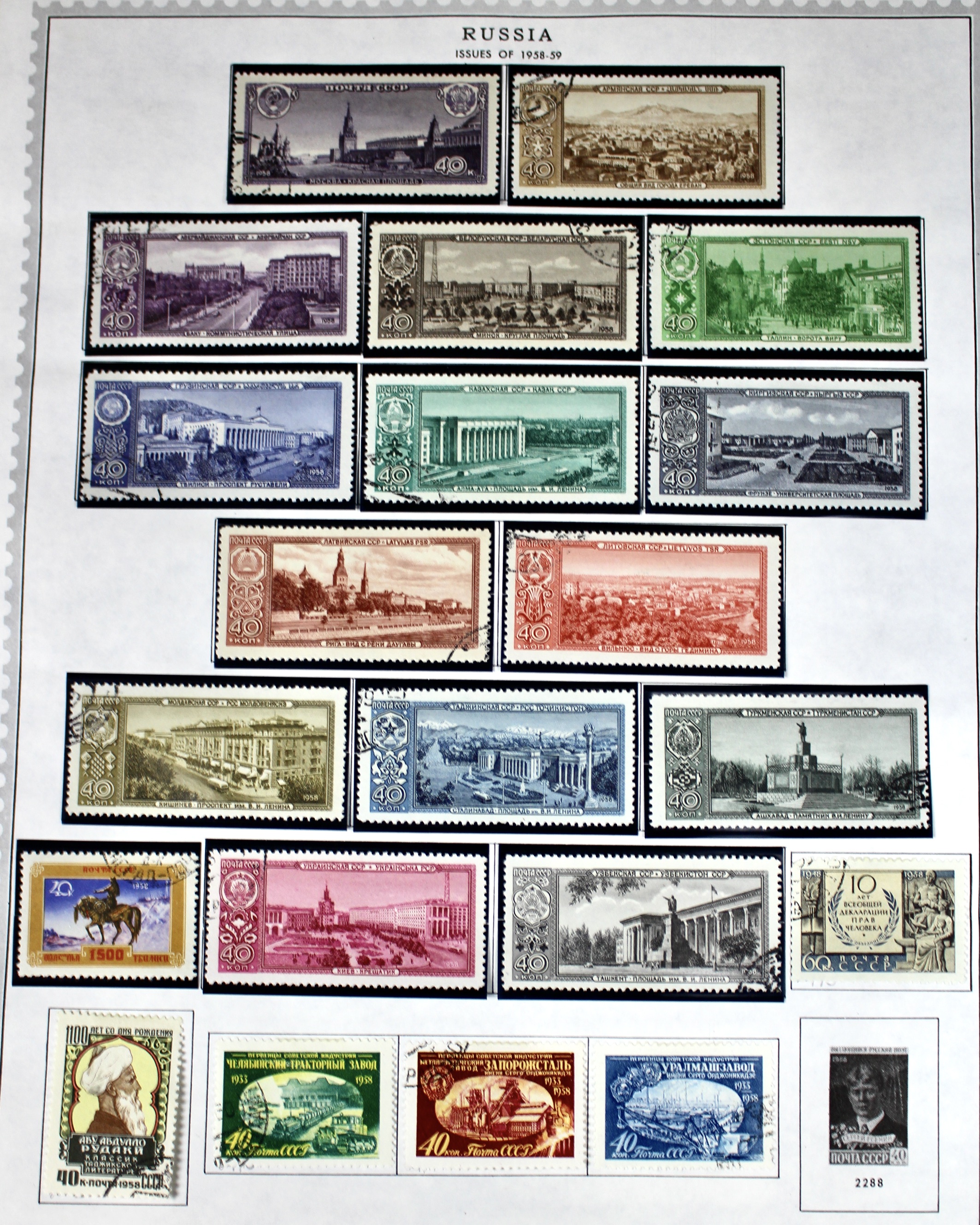 Comprehensive Russia Stamp Collection