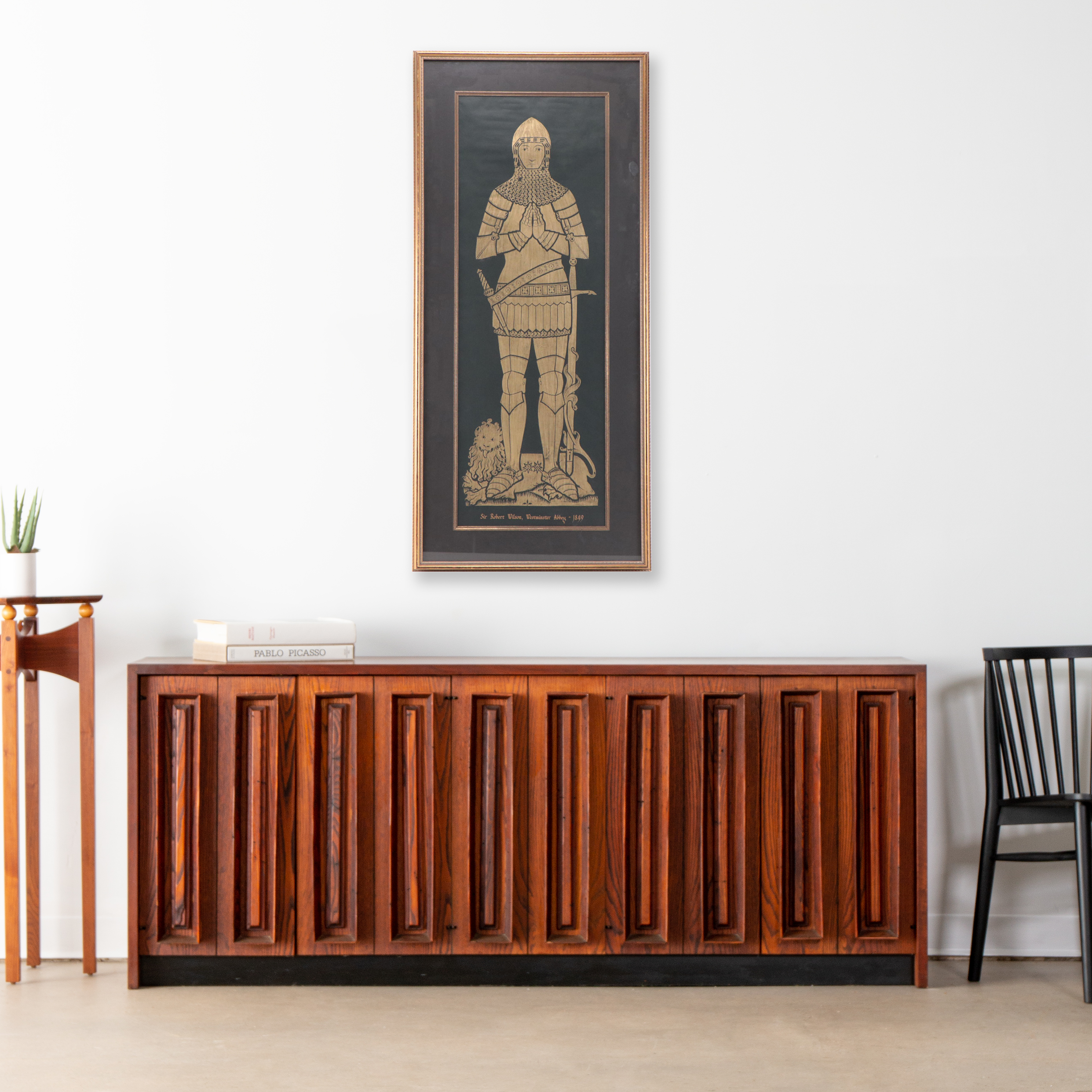 Brass Medieval Tomb Rubbing of General Sir Robert Wilson