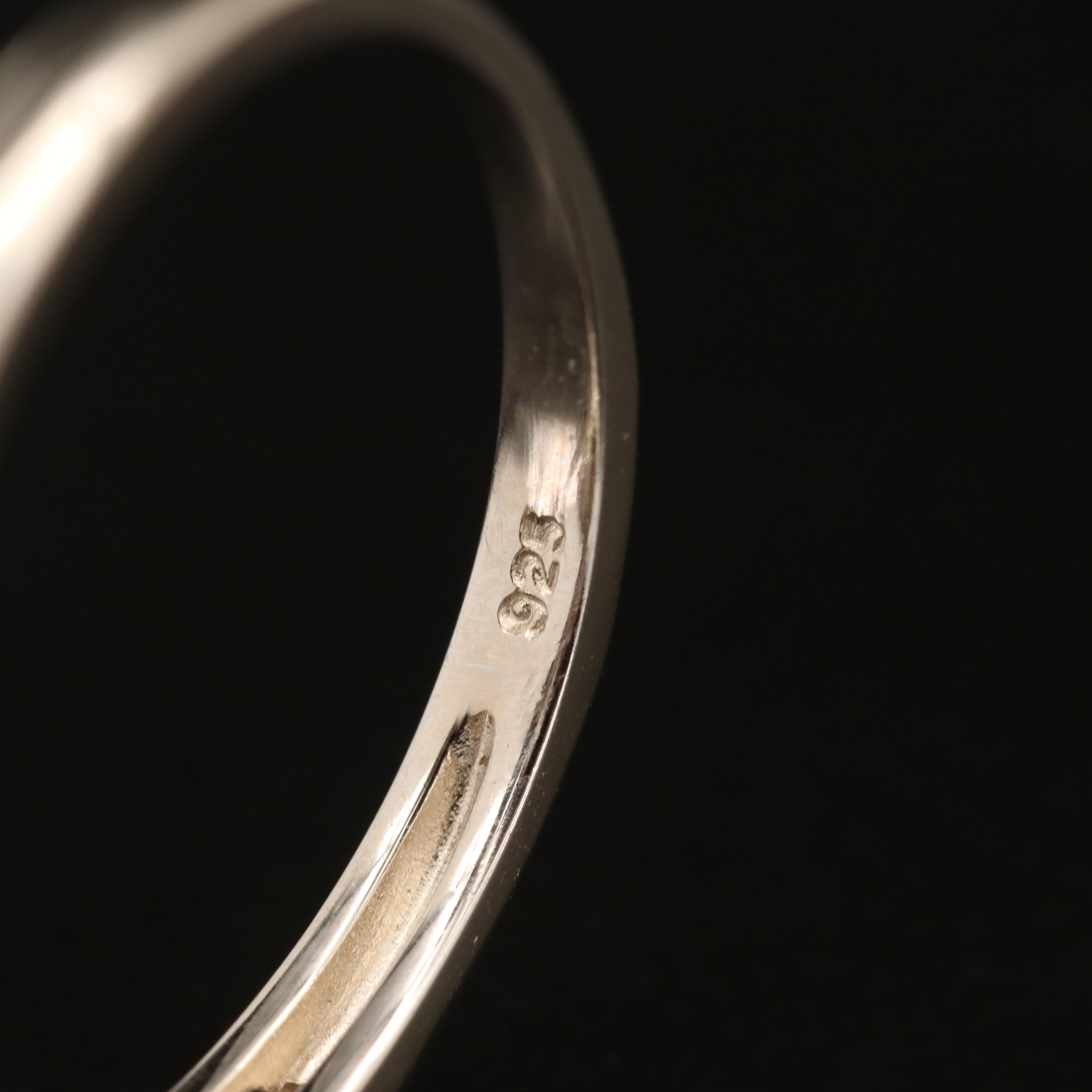 Sterling Opal and Sapphire Ring