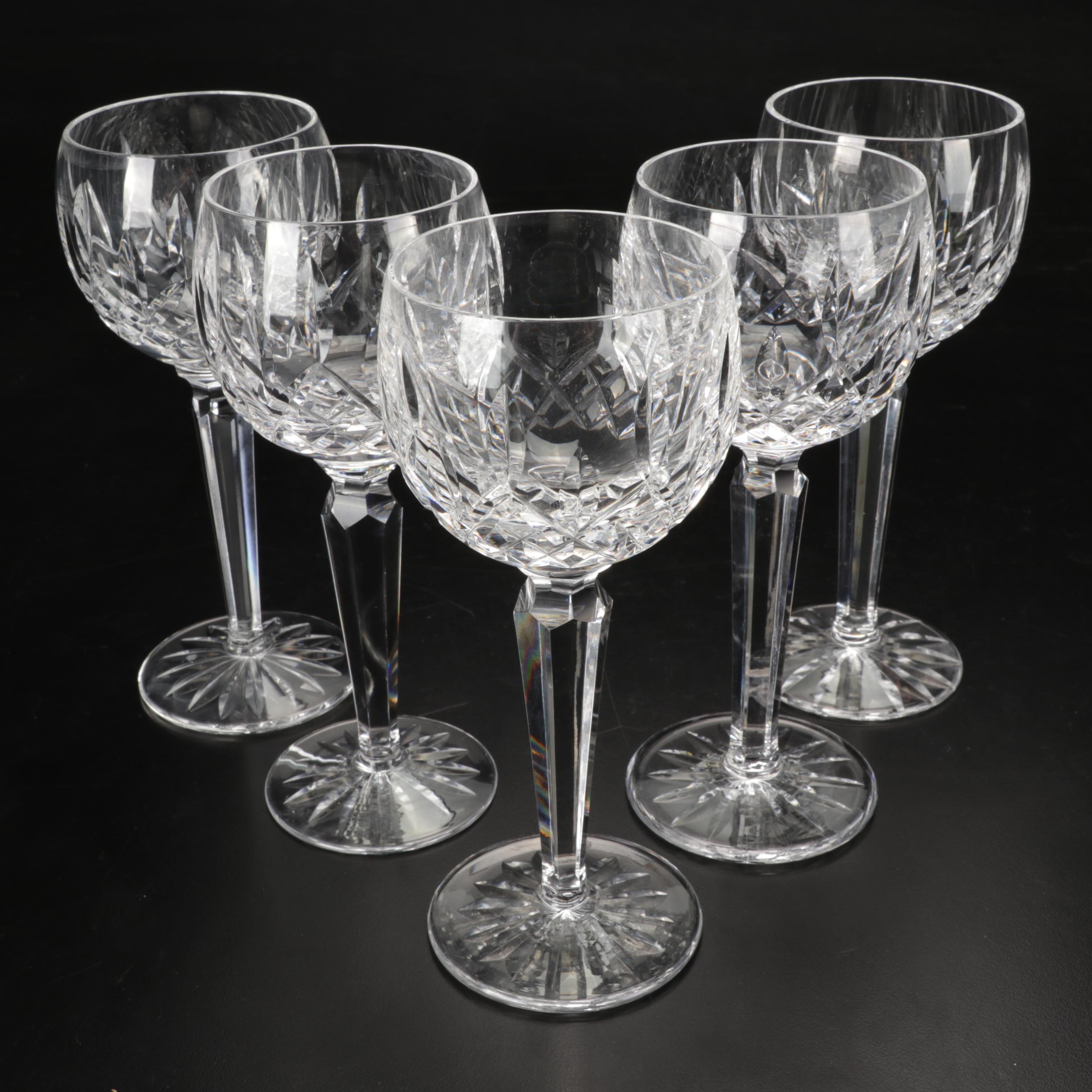 Waterford Crystal "Lismore" Balloon Wine Glasses