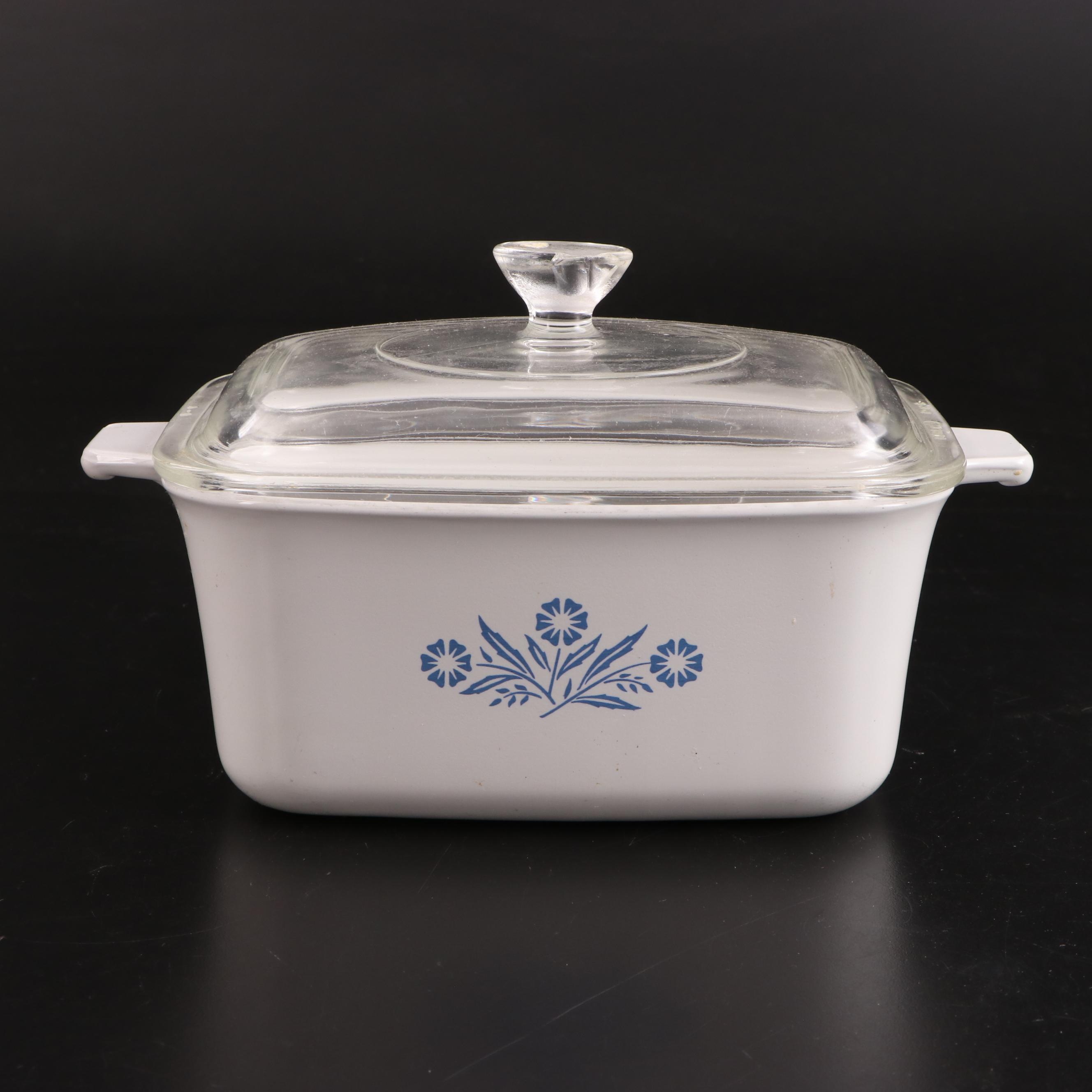 Corning "Cornflower Blue" Casserole and Baking Dishes with Lids and More