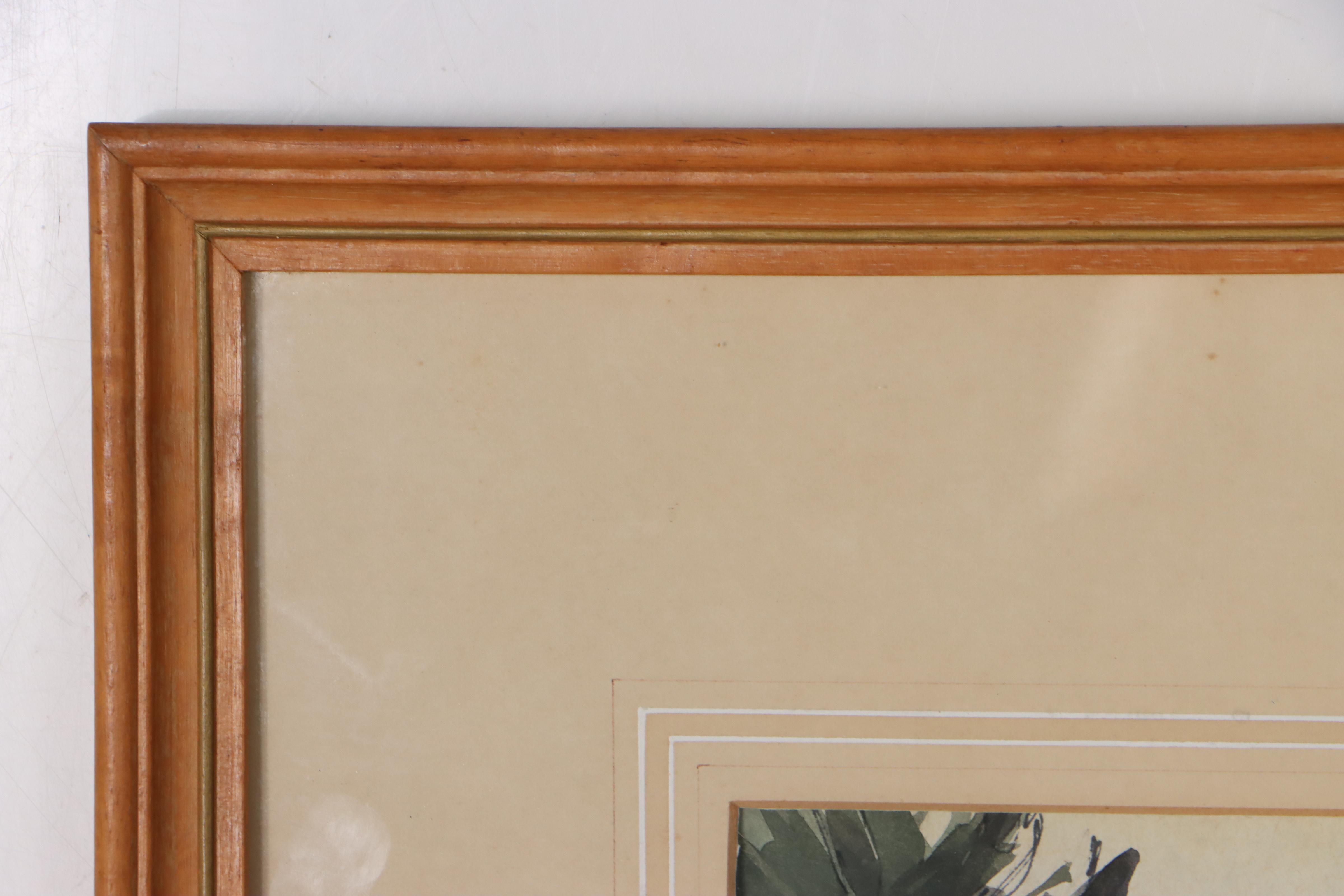 Watercolor Painting "Whiteparish Village, Wilts," 1983