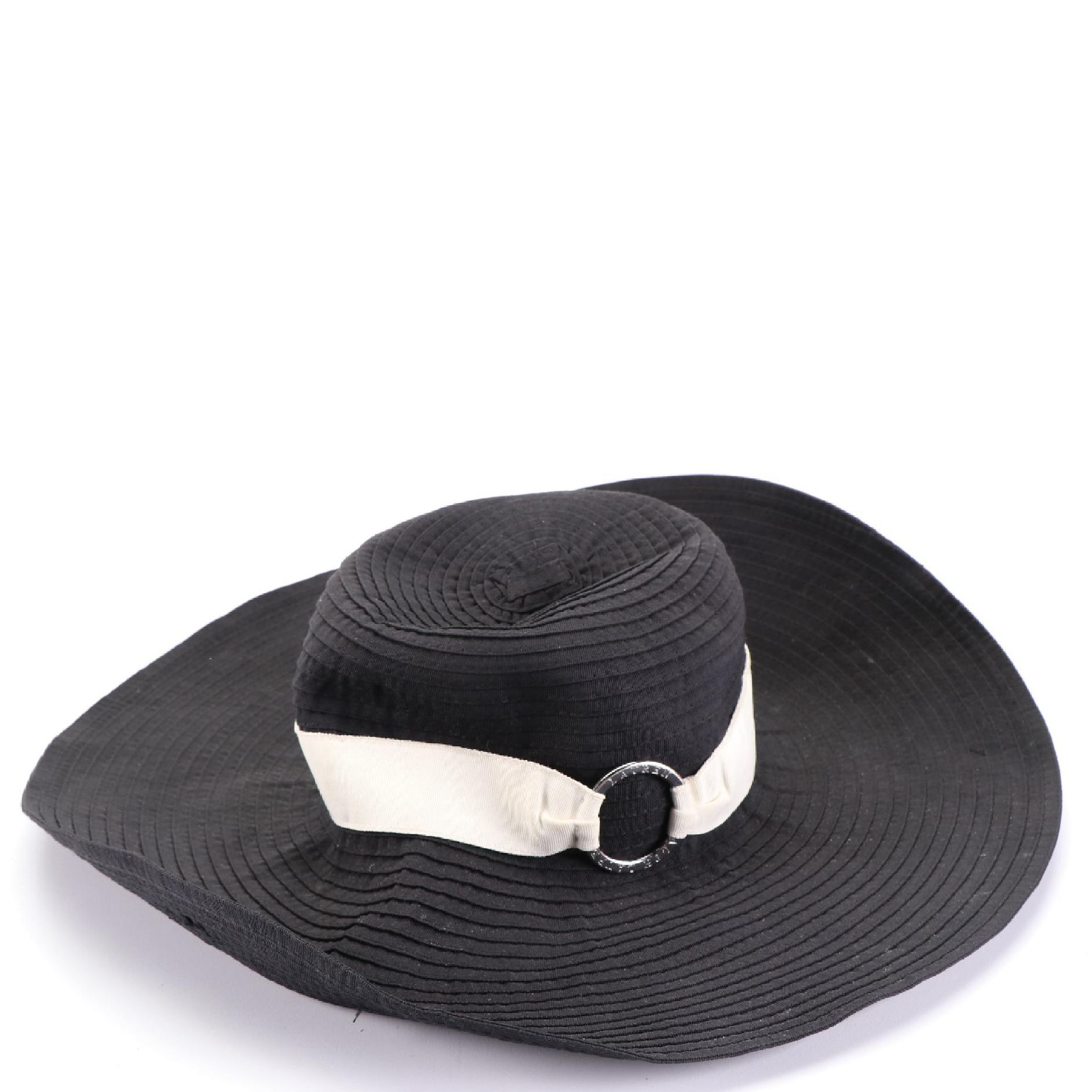Lauren Ralph Lauren Grosgrain Ribbon Wide Brim Hat
