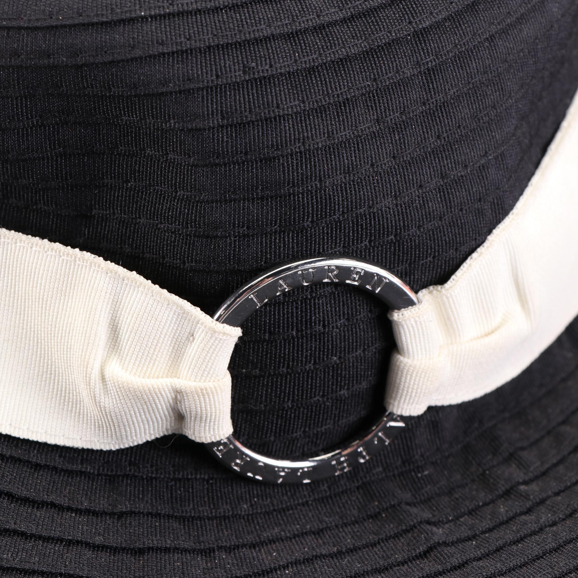 Lauren Ralph Lauren Grosgrain Ribbon Wide Brim Hat