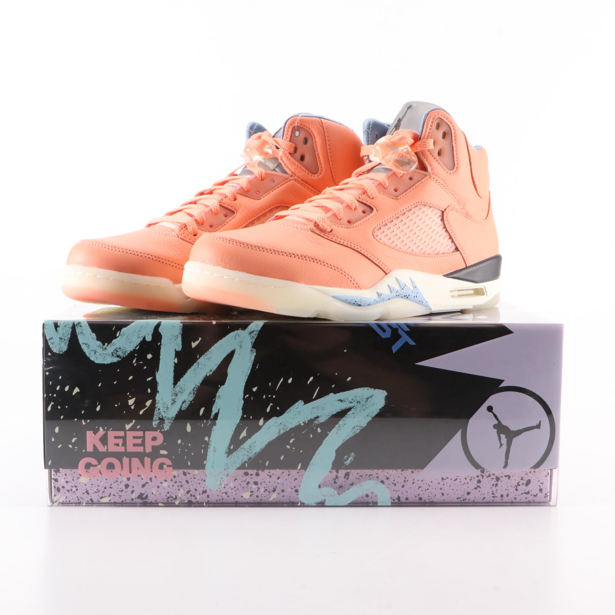 Nike x DJ Khaled Air Jordan 5 Retro SP Crimson Bliss High-Tops with Box