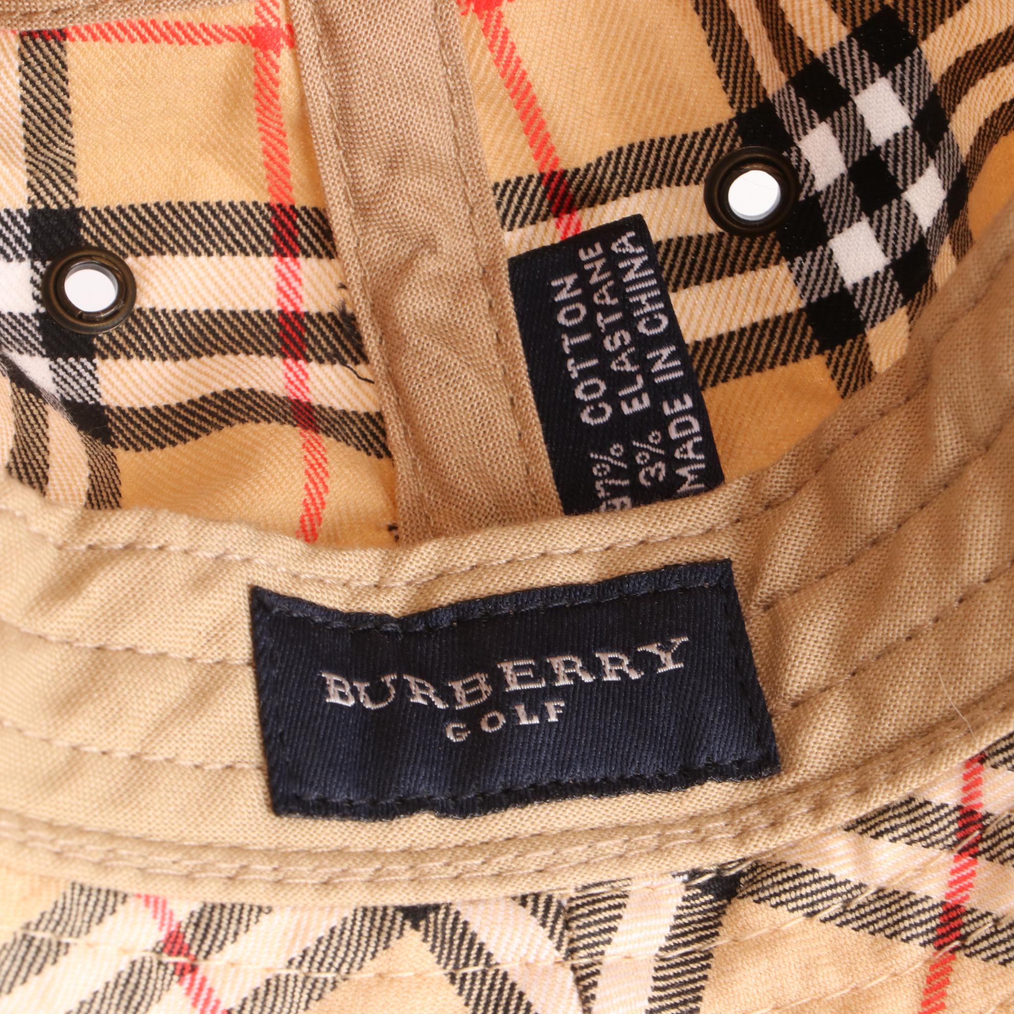 Burberry Golf Bucket Hat in Nova Check
