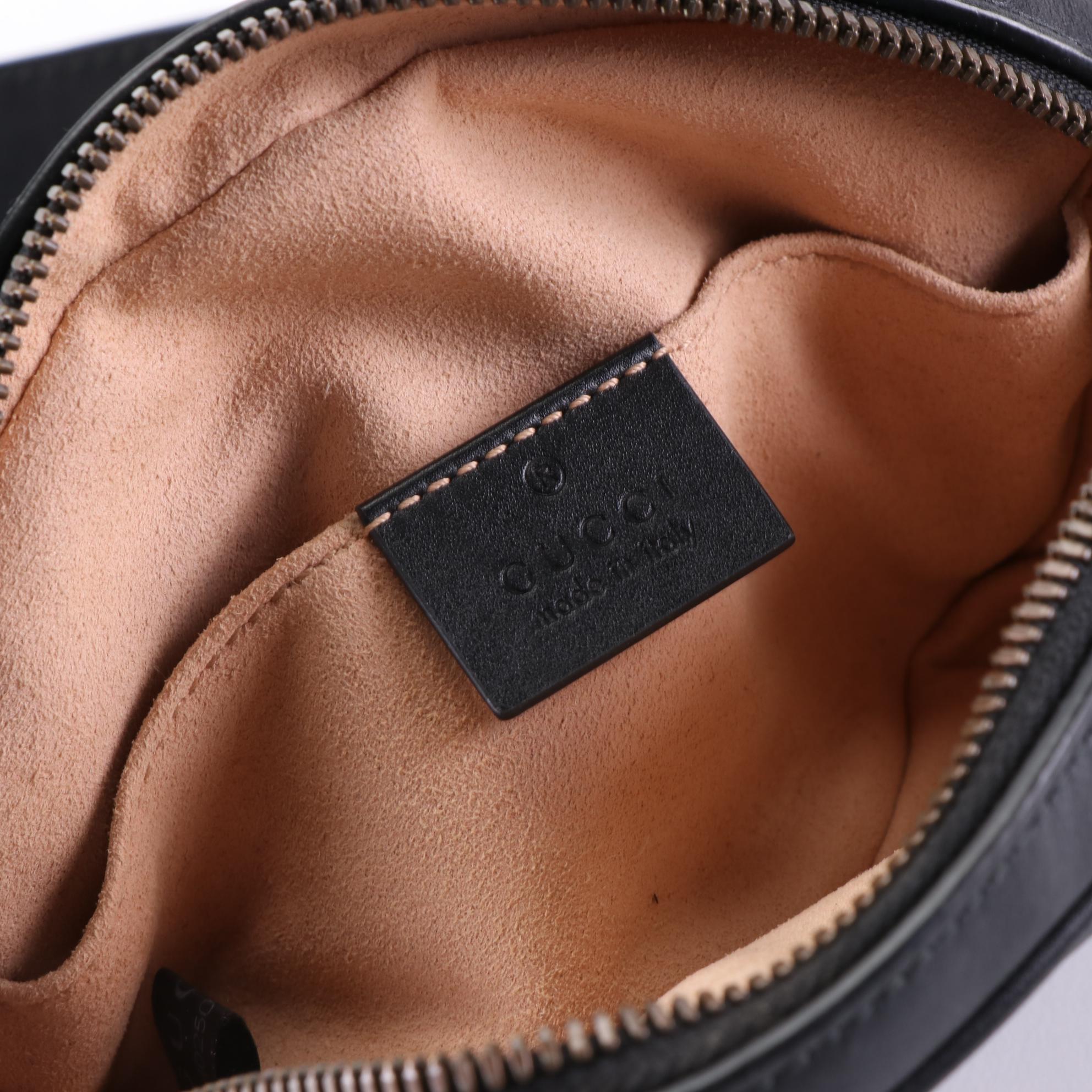 Gucci Marmont Belt Bag in Quilted Matelassé Leather