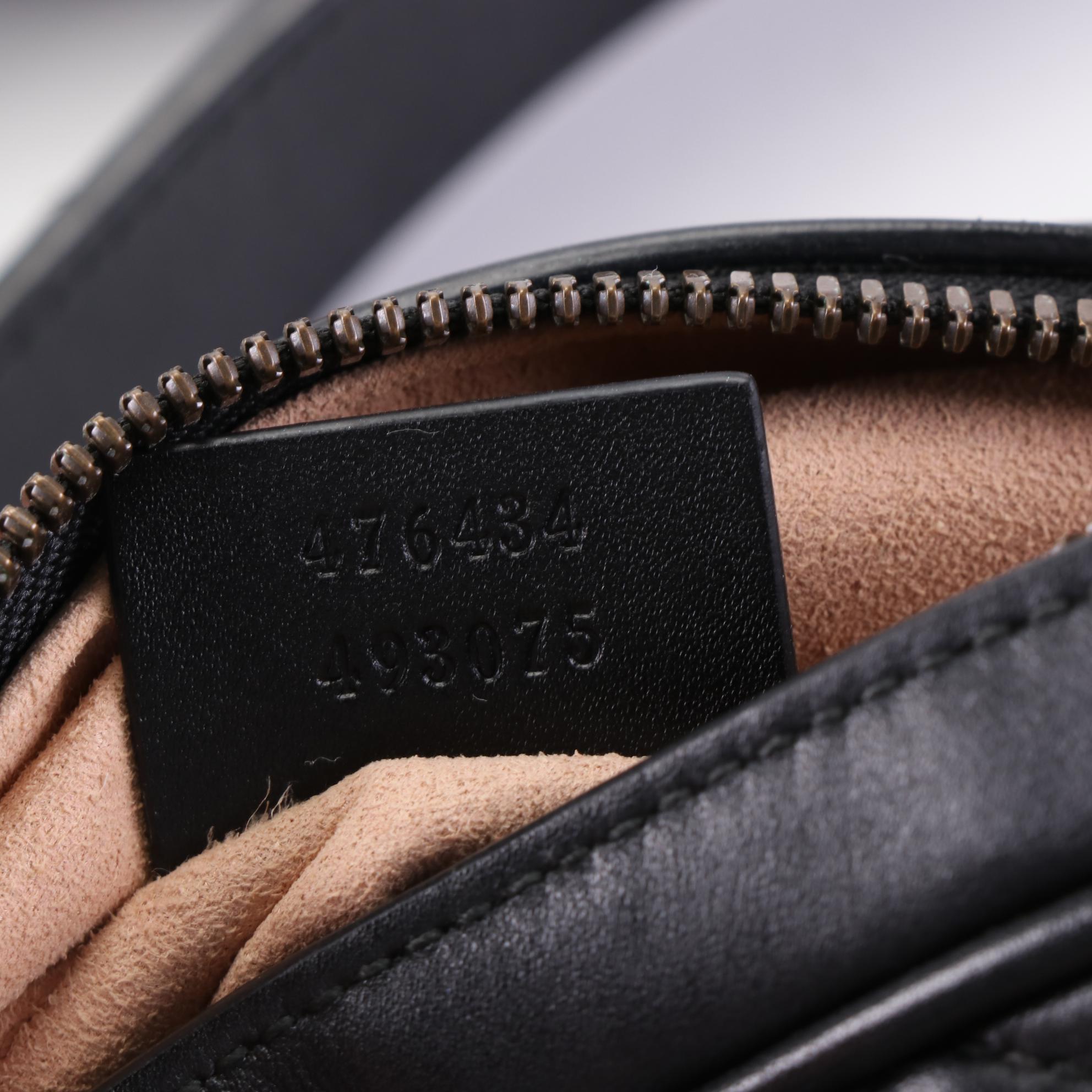 Gucci Marmont Belt Bag in Quilted Matelassé Leather