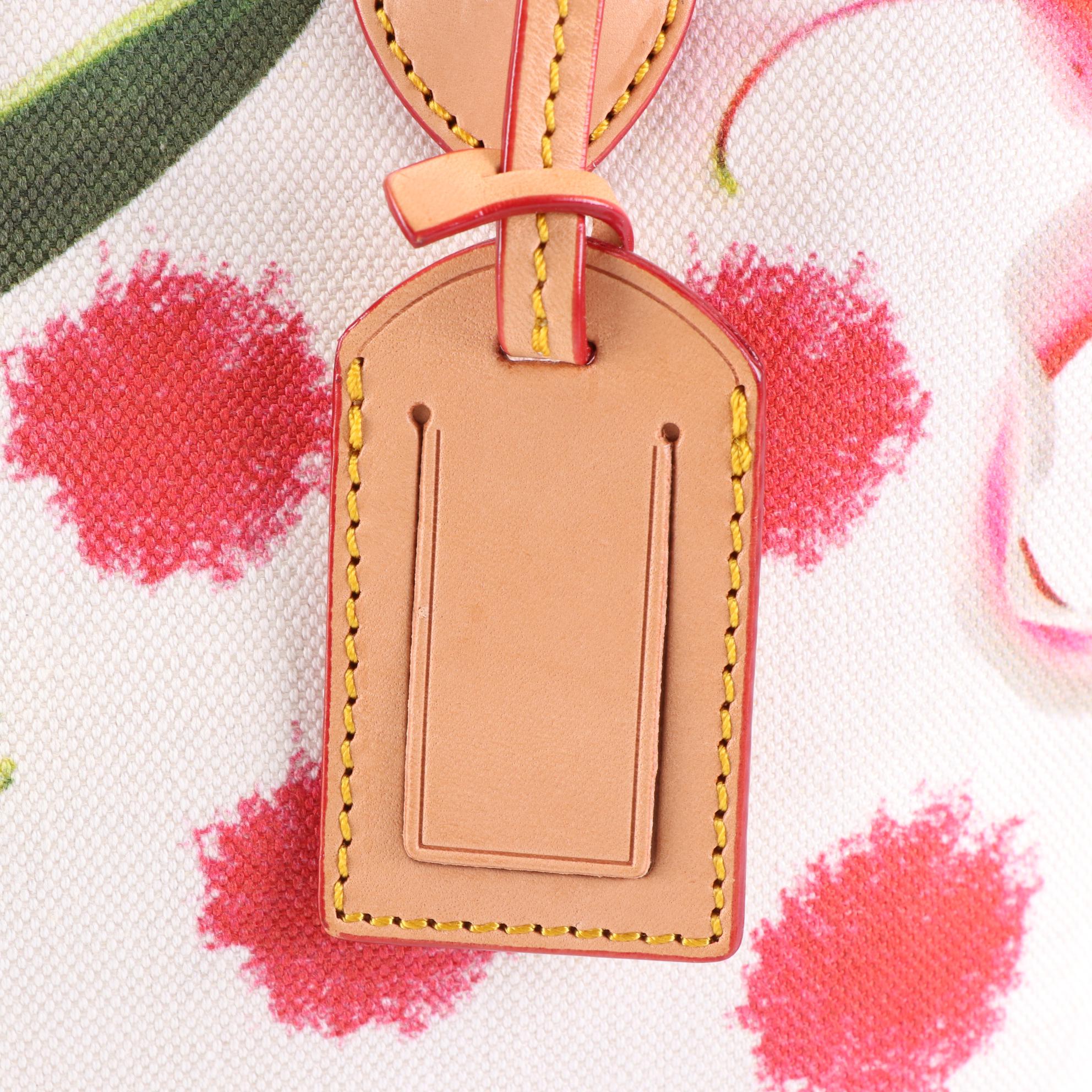 Dooney & Bourke Medium Cindy Tote FG491 in Lily Print Canvas with Leather Trim