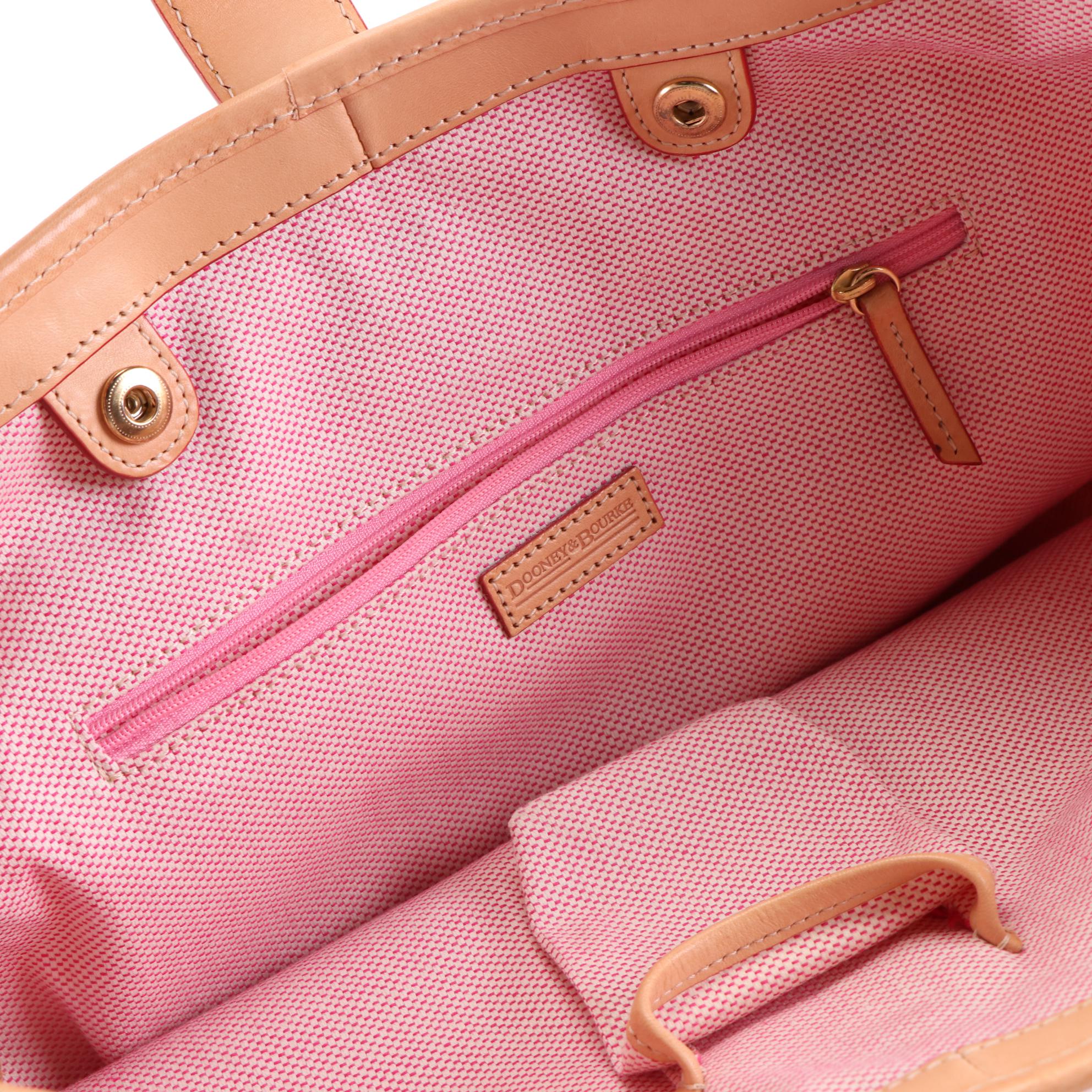 Dooney & Bourke Medium Cindy Tote FG491 in Lily Print Canvas with Leather Trim