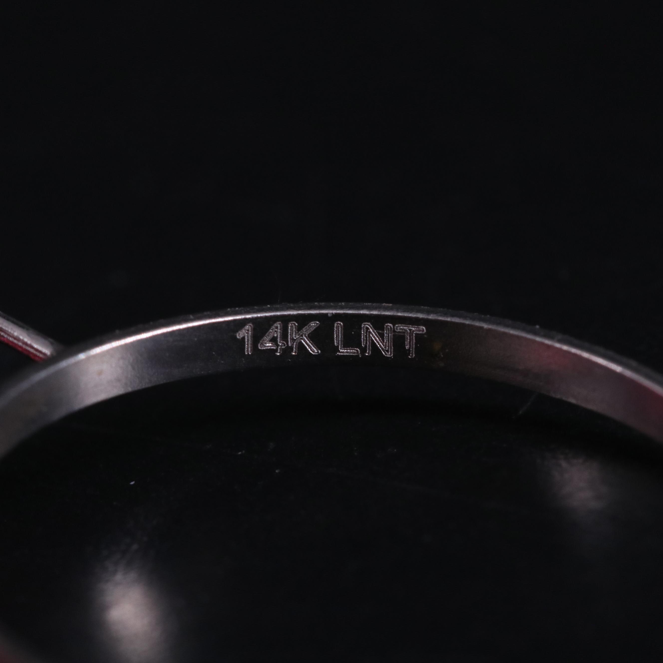 14K Ruby Hearts Ring