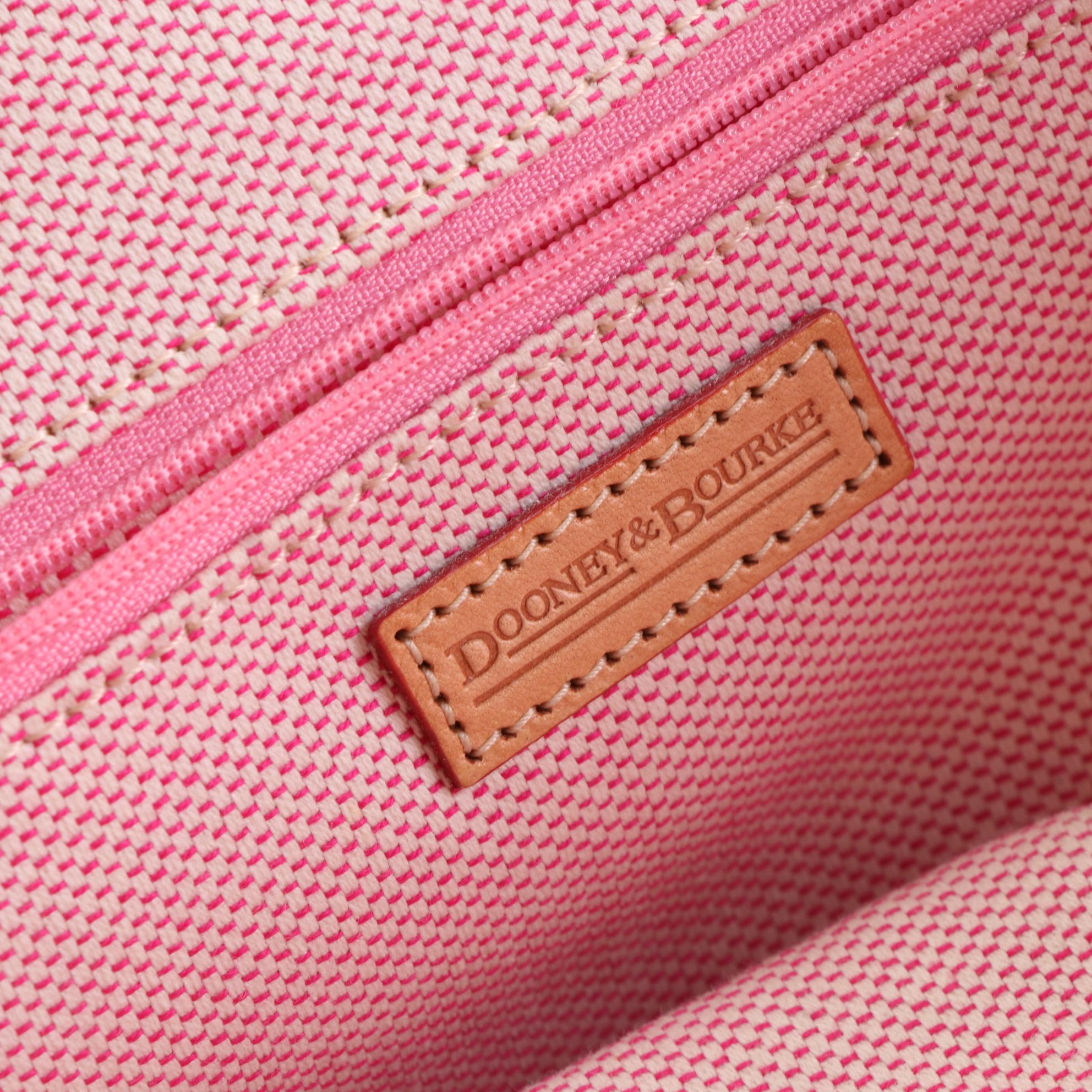 Dooney & Bourke Medium Cindy Tote FG491 in Lily Print Canvas with Leather Trim