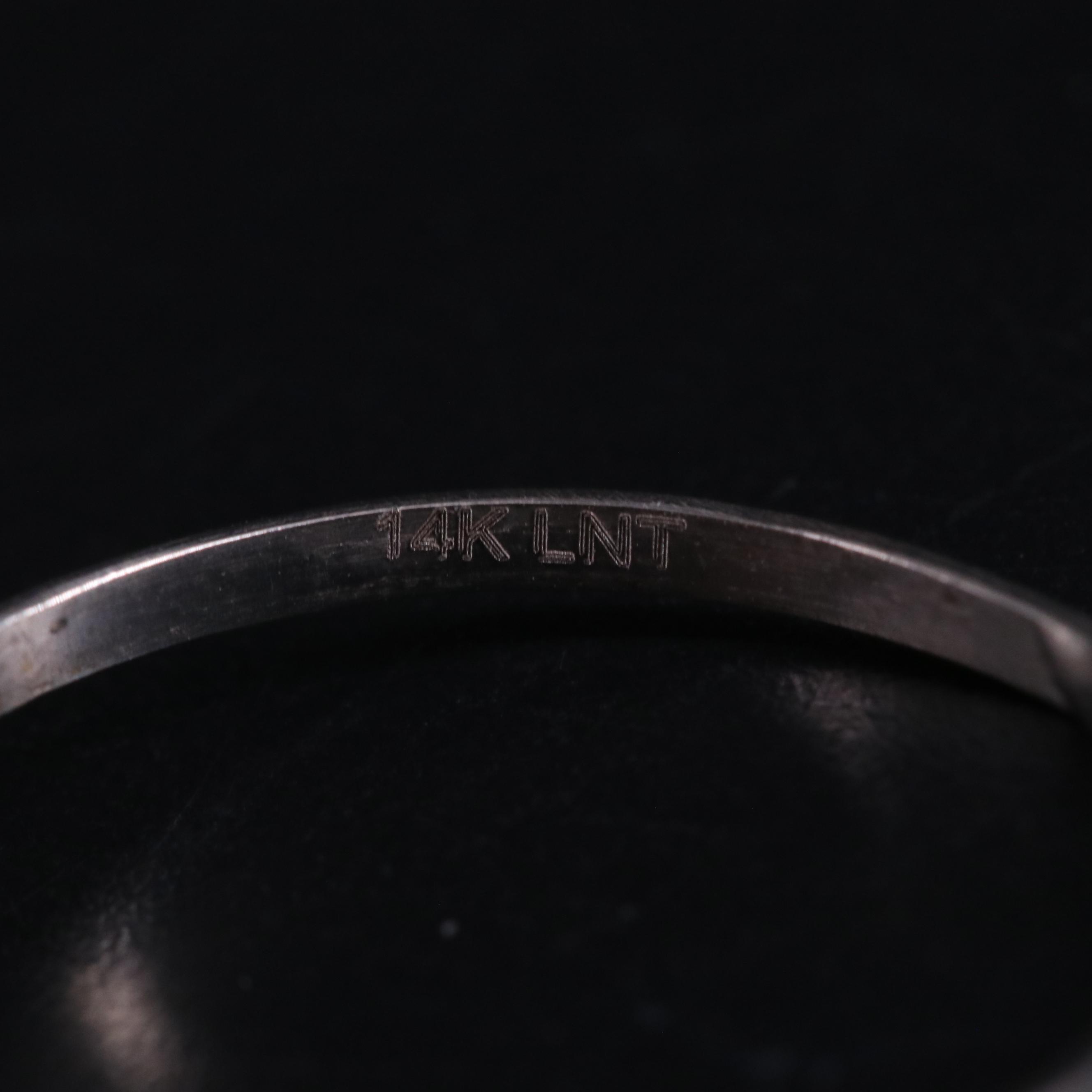 14K Garnet and Moissanite Ring