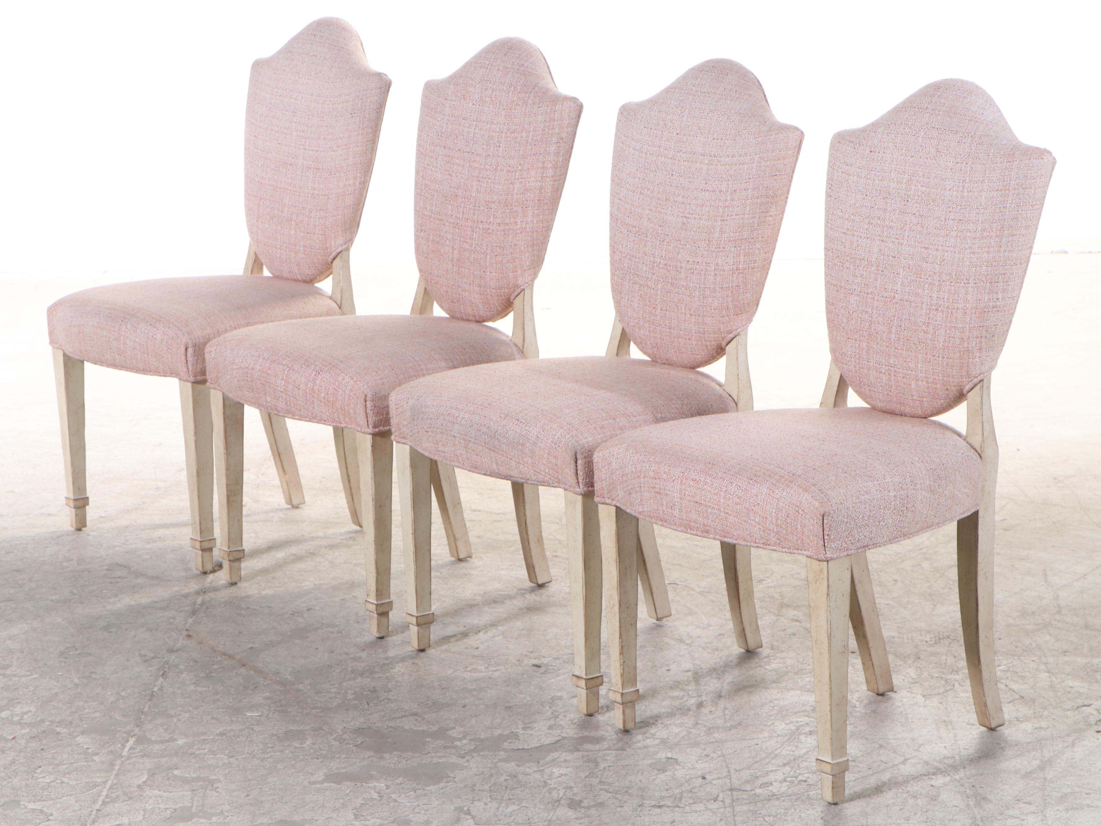 Six Milling Road Division of Baker Federal Style Cream-Painted Side Chairs