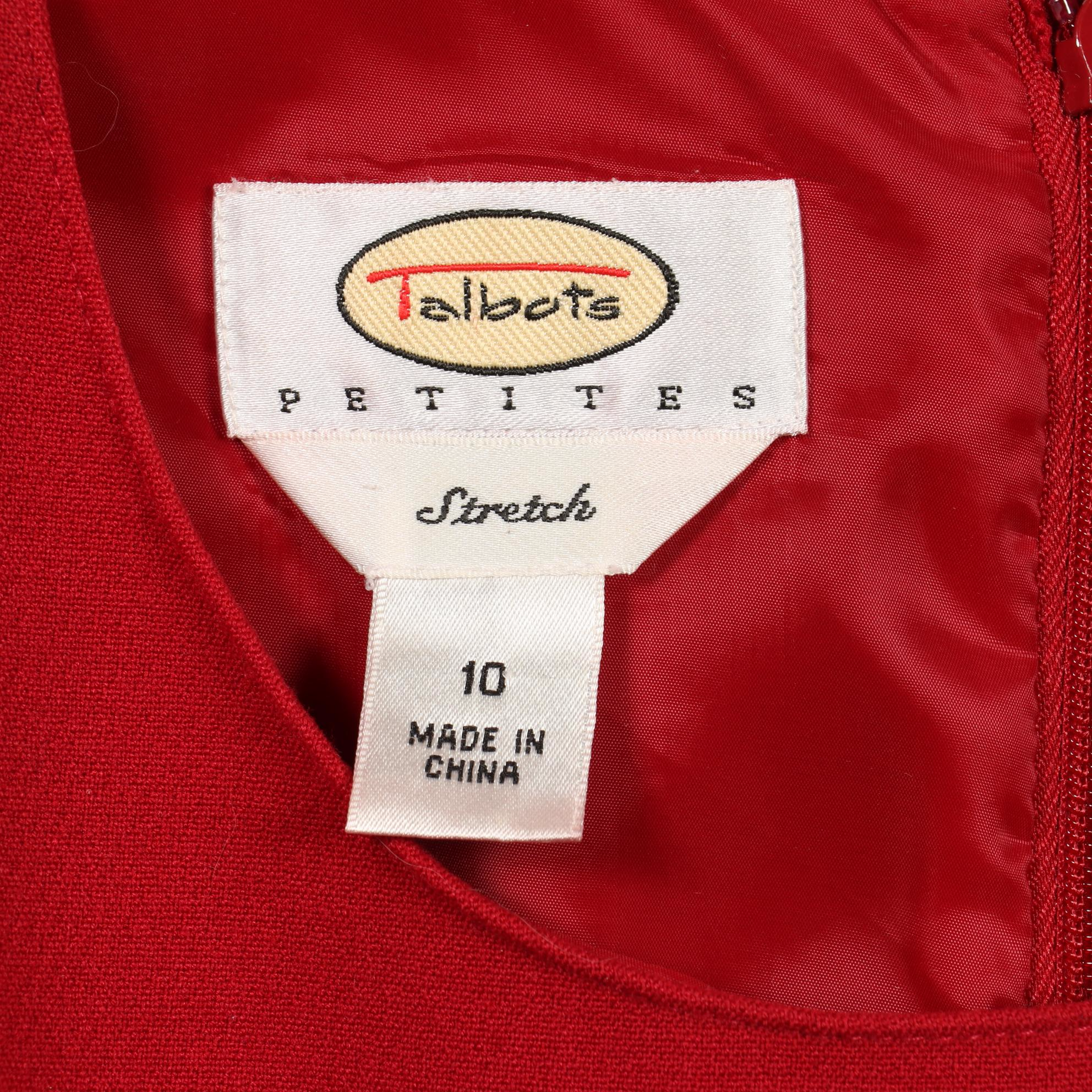 Talbots Sleeveless Dress and Max Mara Houndstooth Double-Breasted Coat