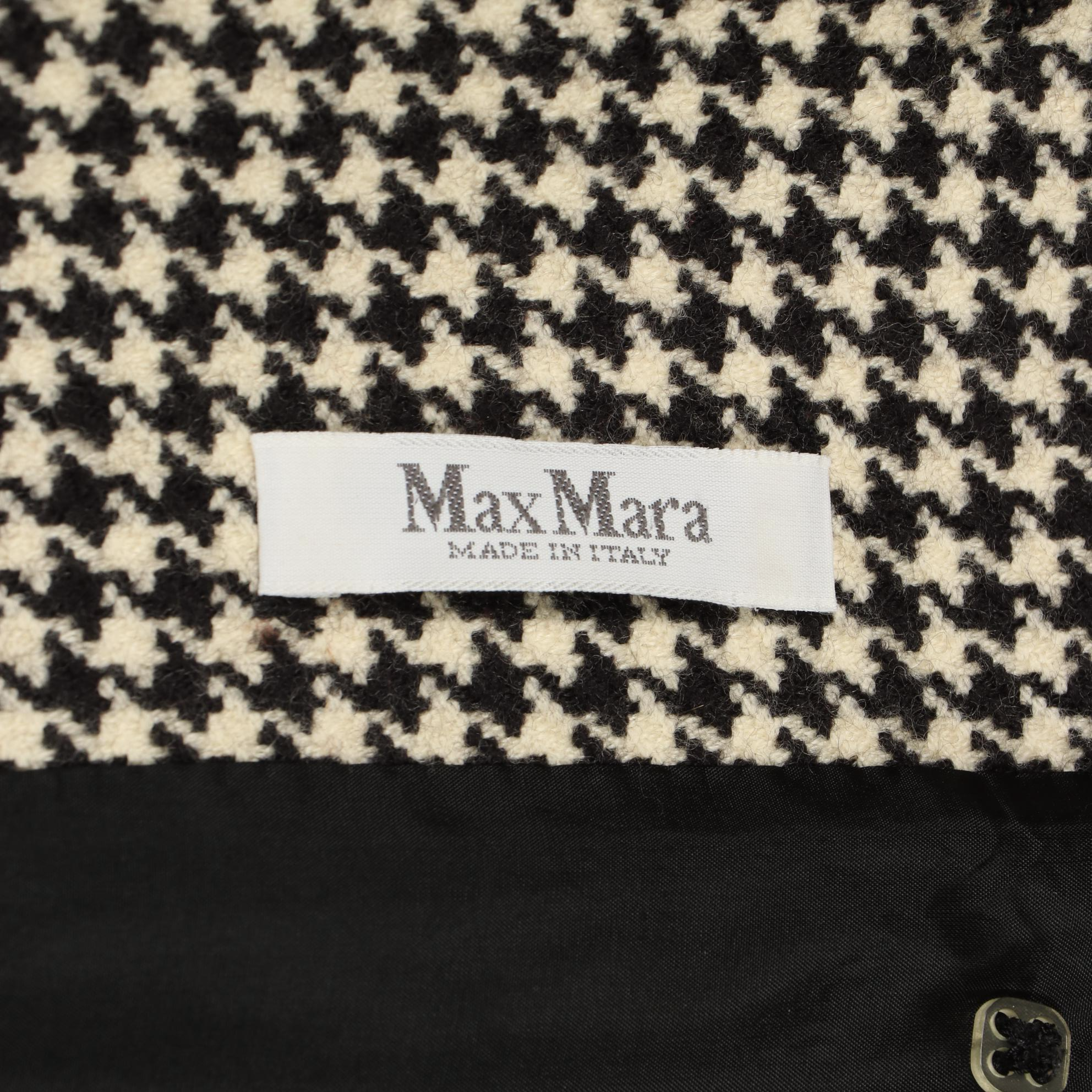 Talbots Sleeveless Dress and Max Mara Houndstooth Double-Breasted Coat