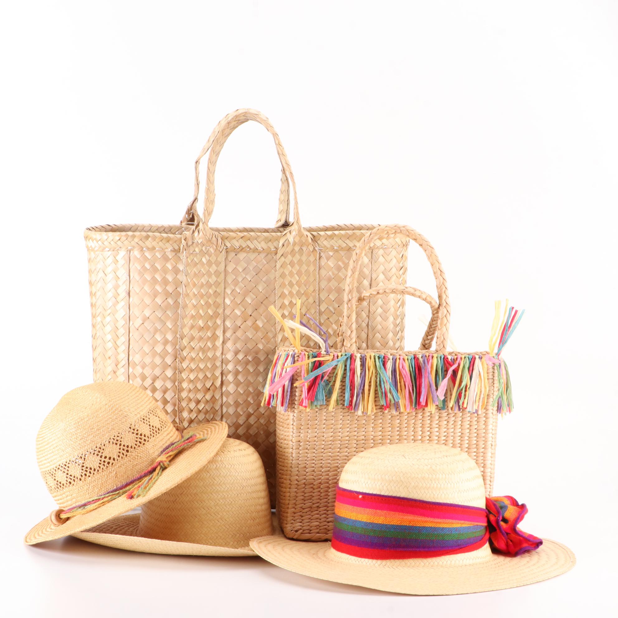 Natural Fiber Sun Hats and Totes