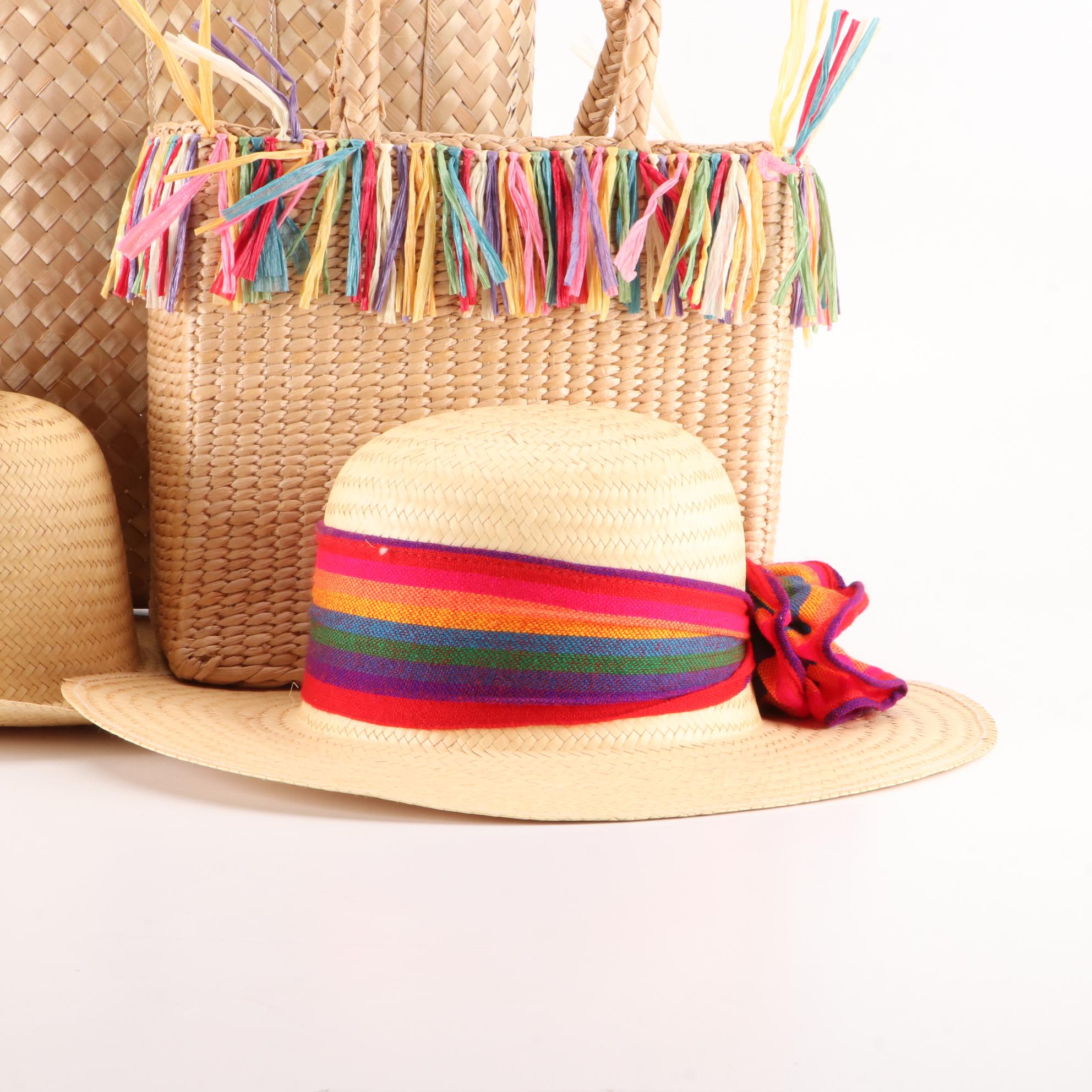 Natural Fiber Sun Hats and Totes
