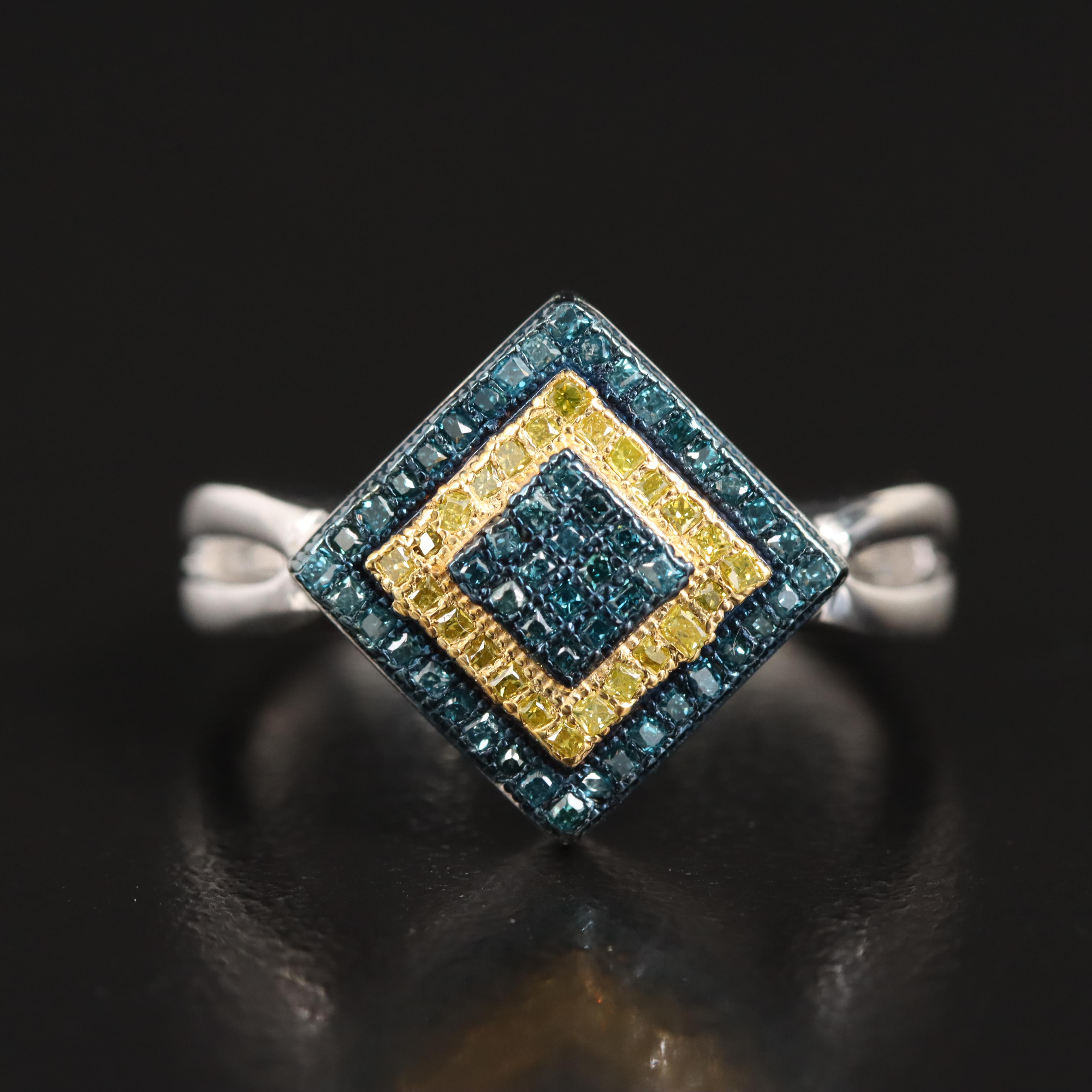 Sterling Diamond Ring