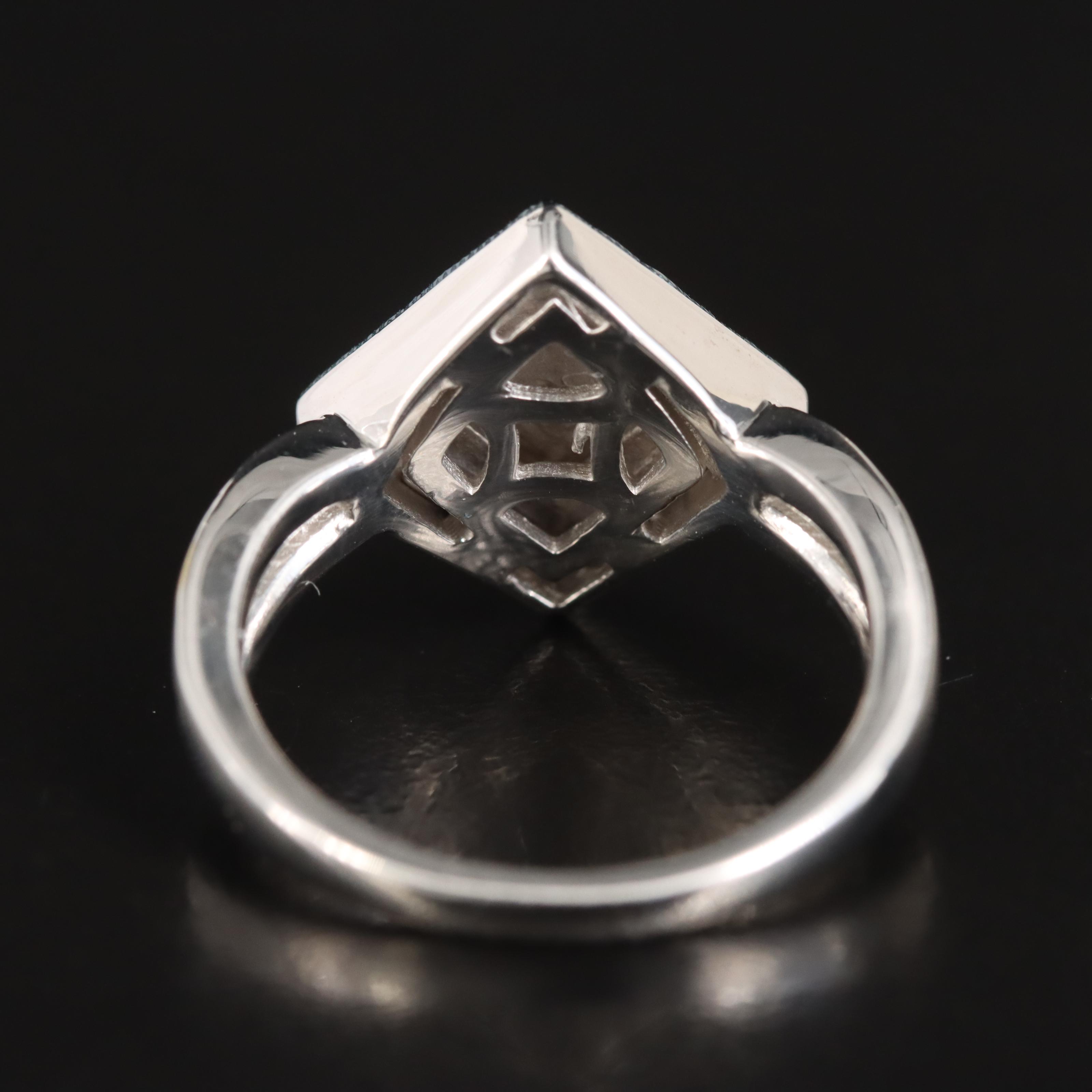 Sterling Diamond Ring