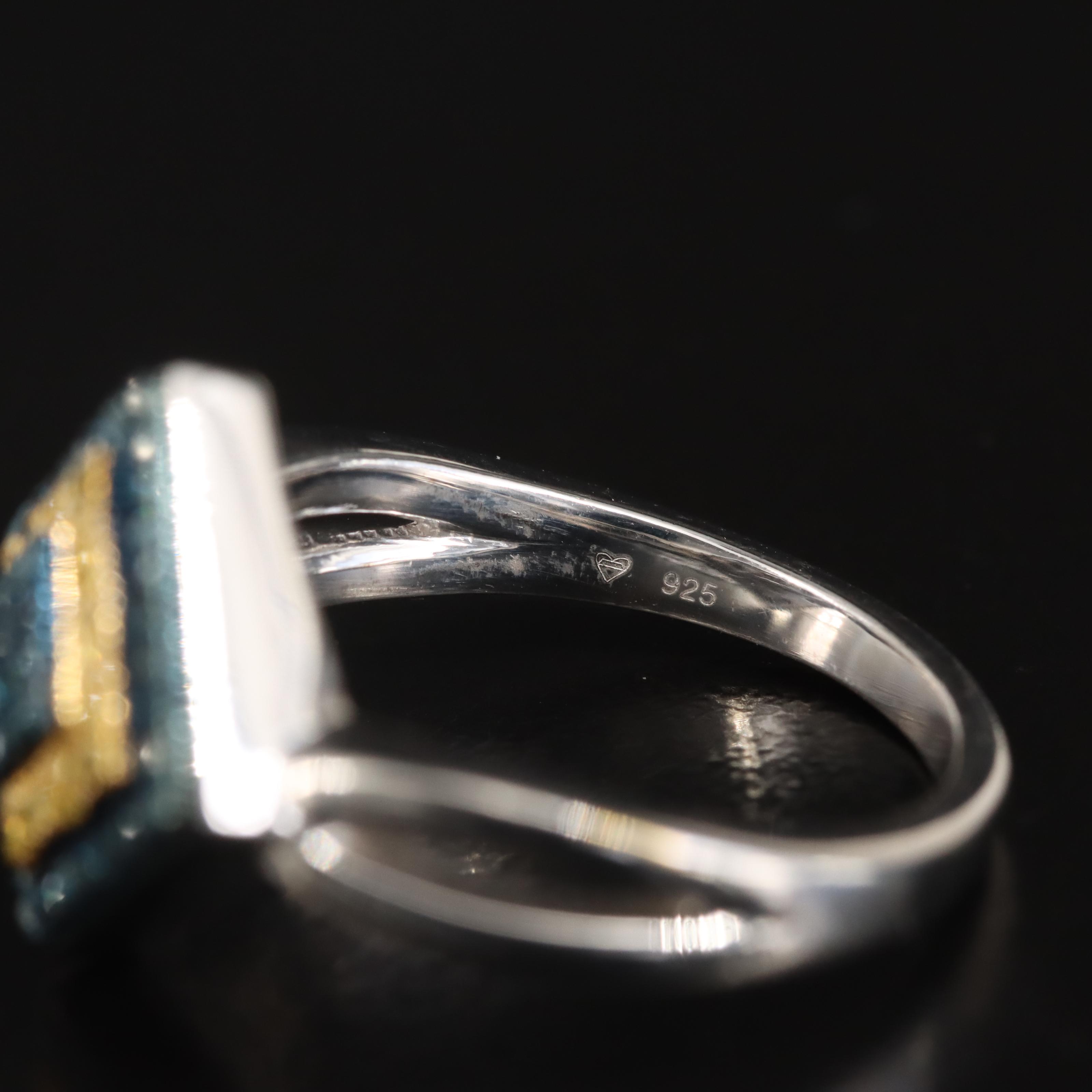 Sterling Diamond Ring