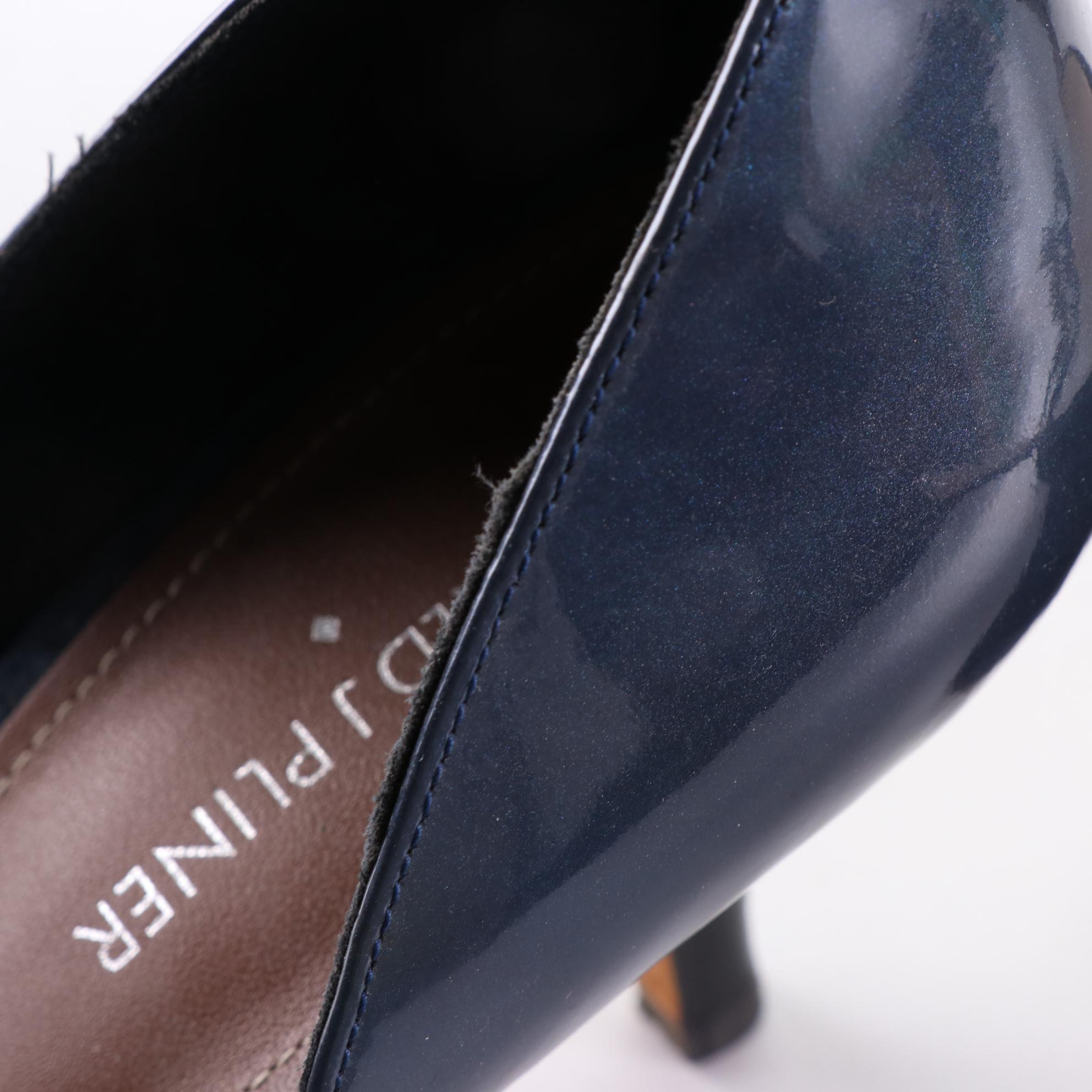 Donald J Pliner and Cole Haan Dark Blue Suede Sandals and d'Orsay Pumps