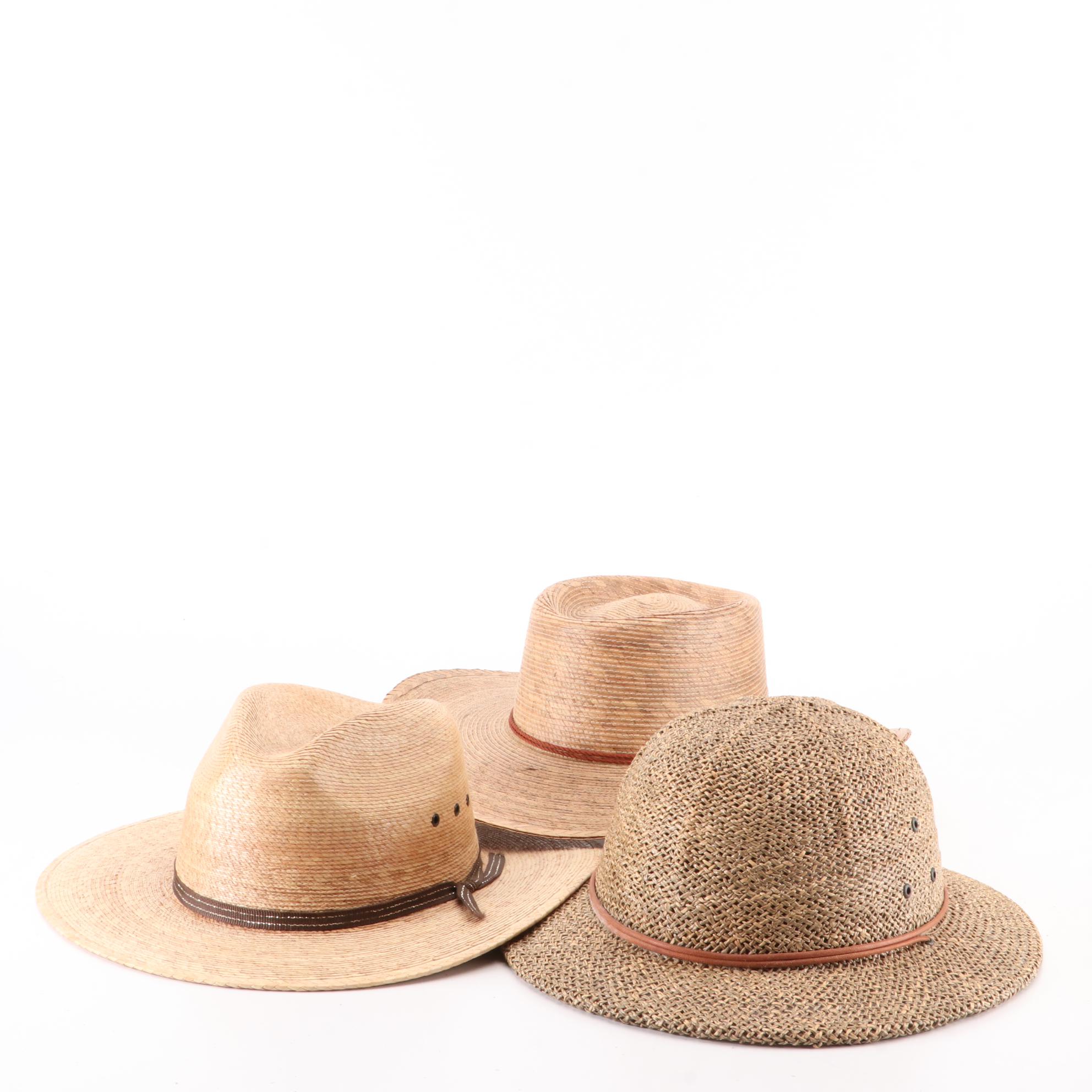 Sahuayo Moreno Palm Straw Wide Brim Hat and Other Natural Fiber Sun Hats