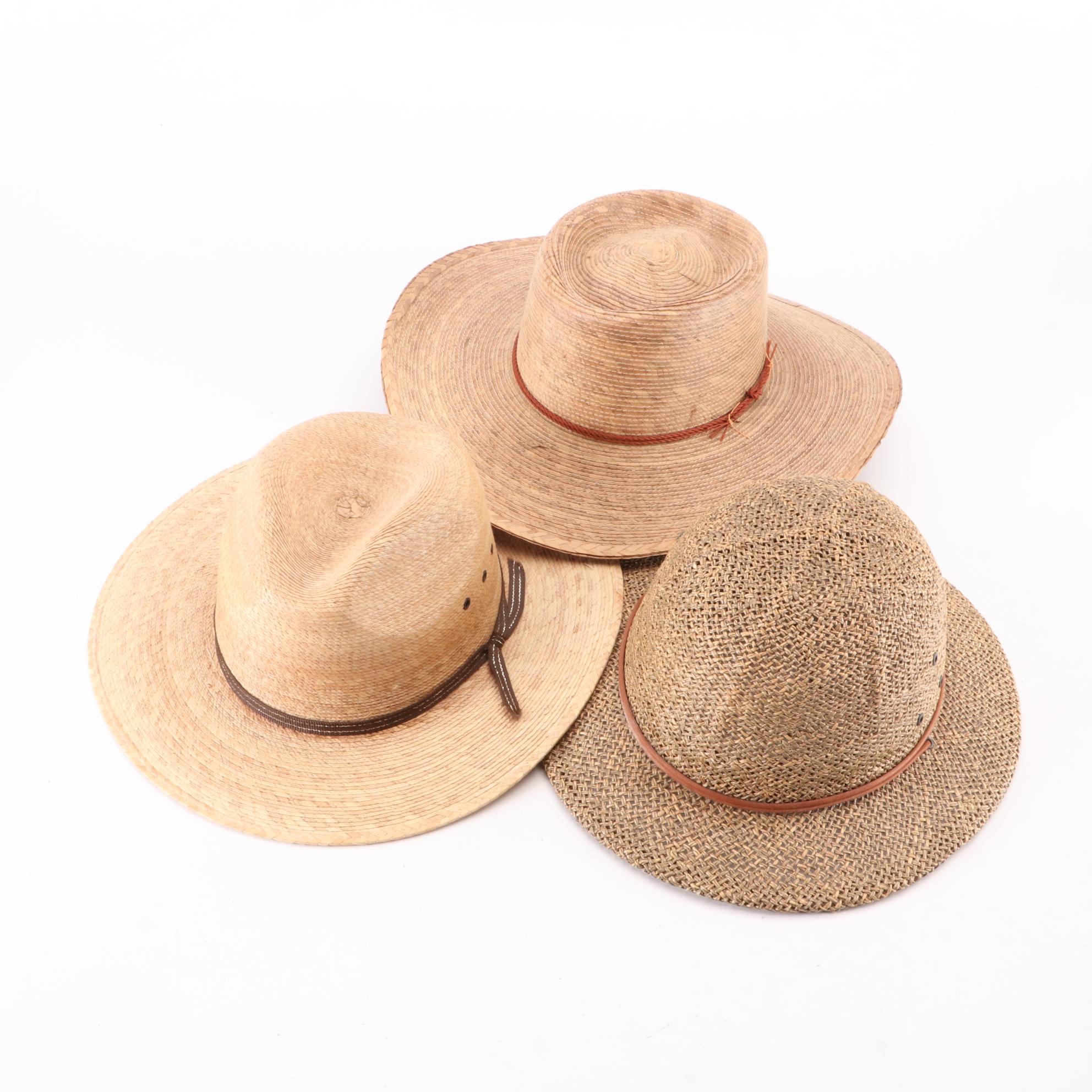 Sahuayo Moreno Palm Straw Wide Brim Hat and Other Natural Fiber Sun Hats