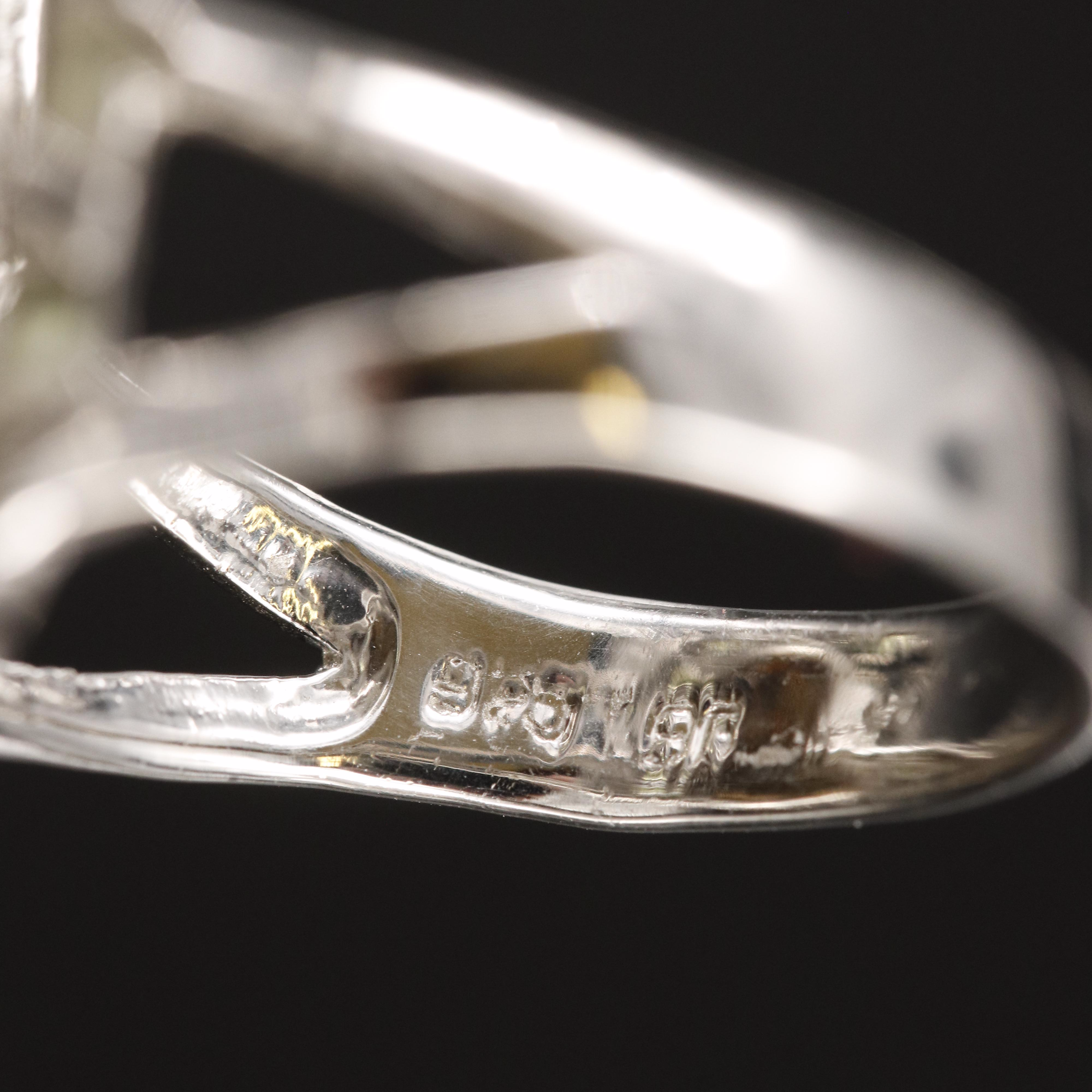 Sterling Citrine, Peridot and Tanzanite Ring