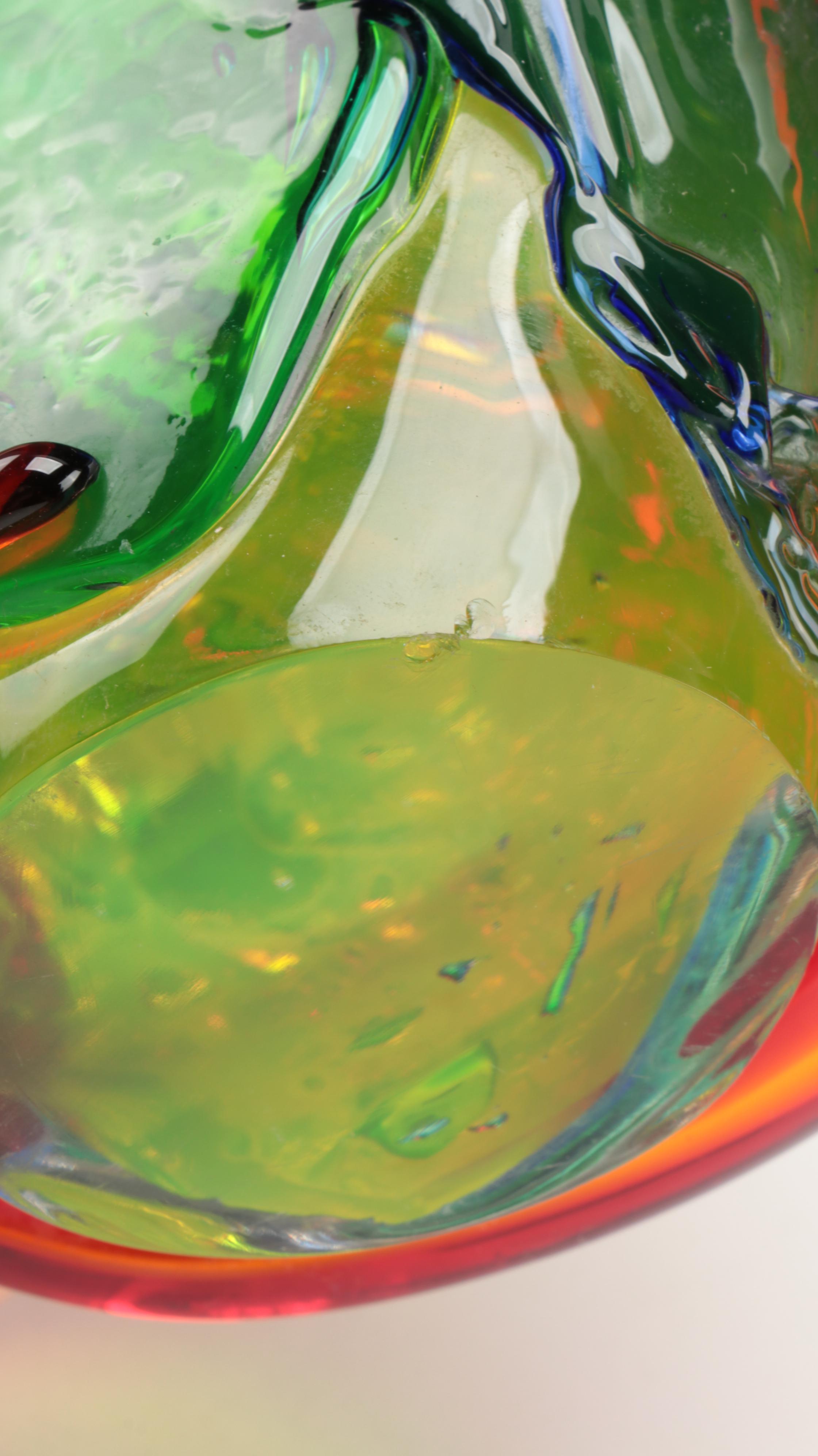 Murano Style Glass Cat Figurine