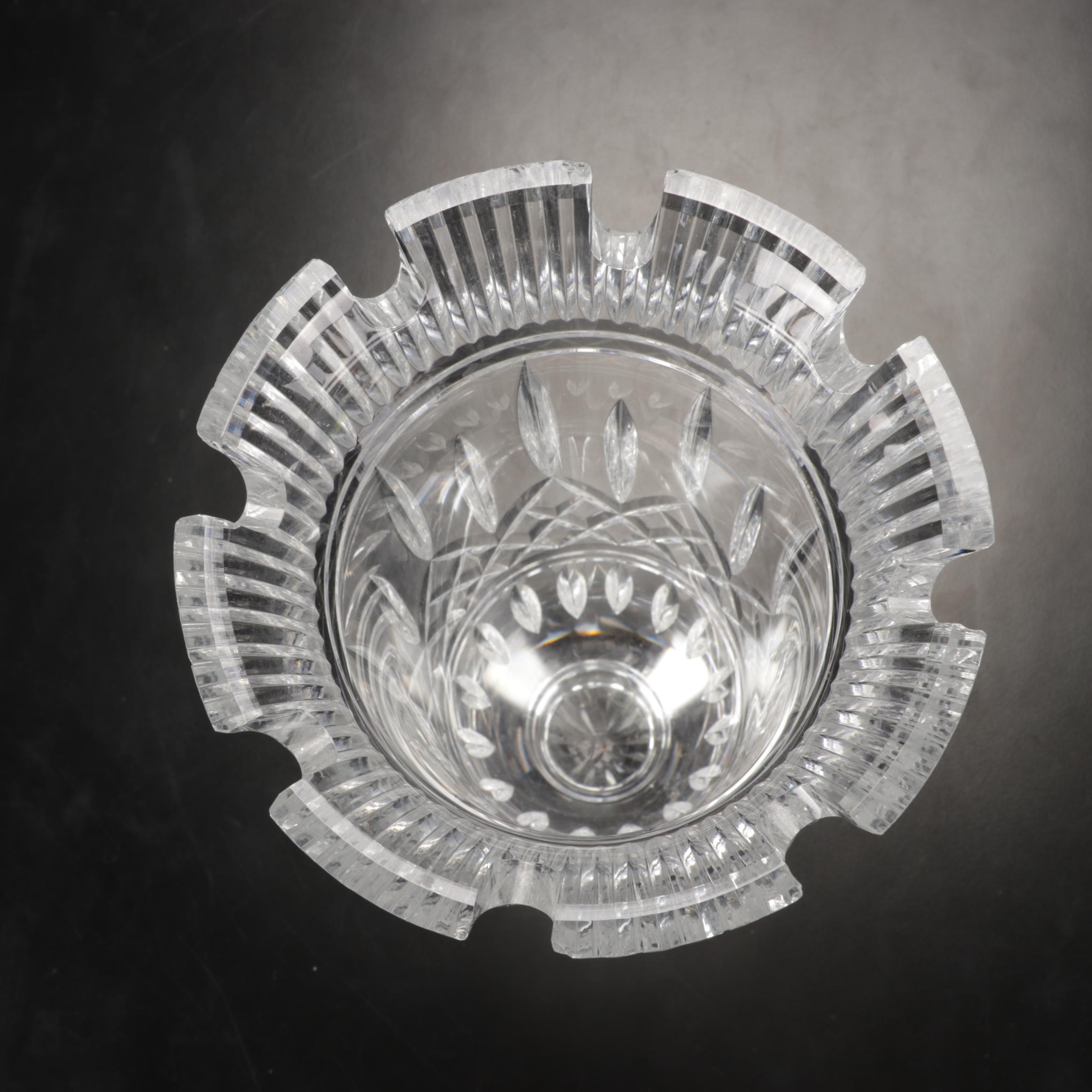 Waterford Cut Crystal "Lismore Castle" Vase