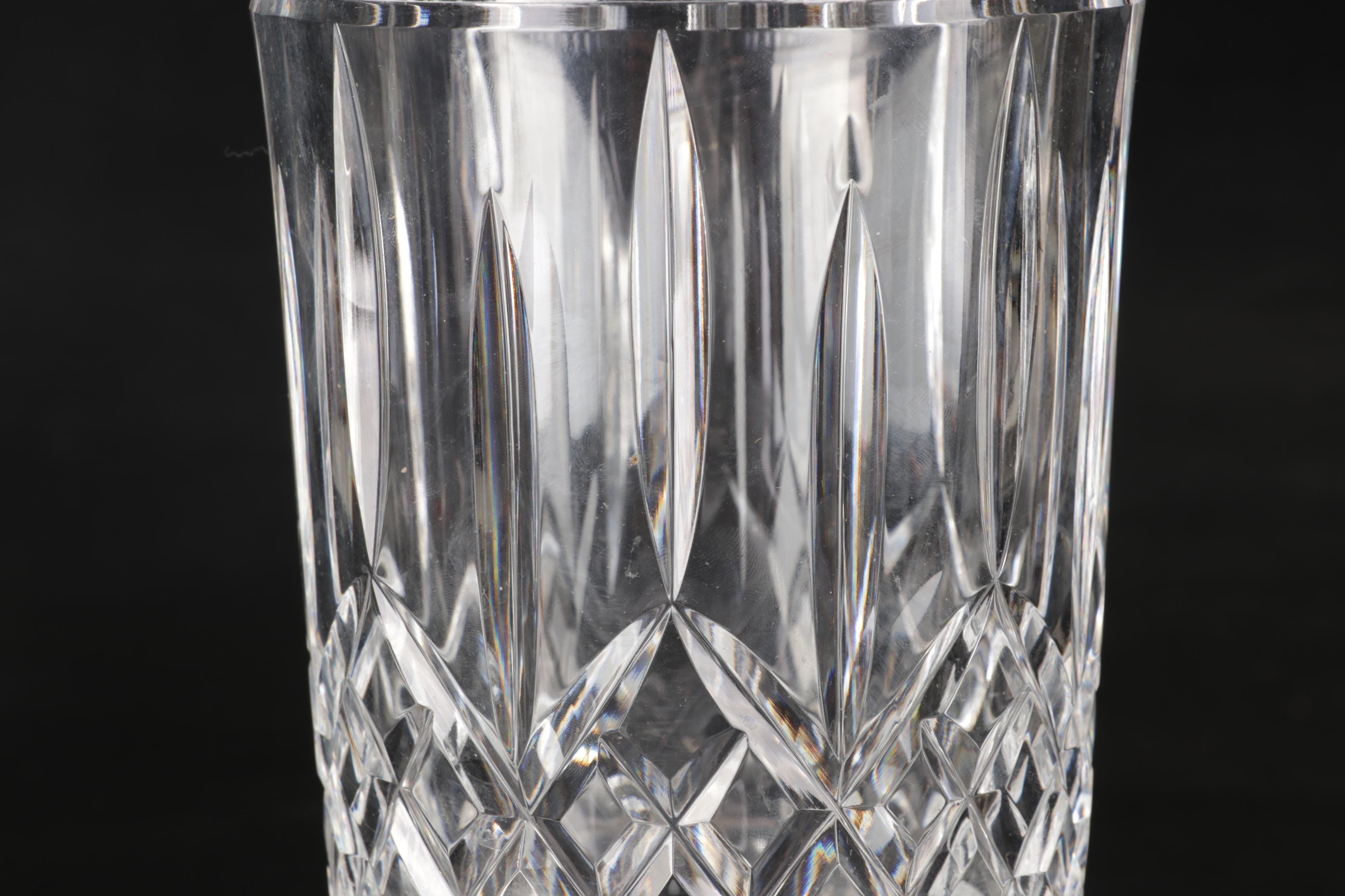 Waterford Cut Crystal "Lismore Castle" Vase