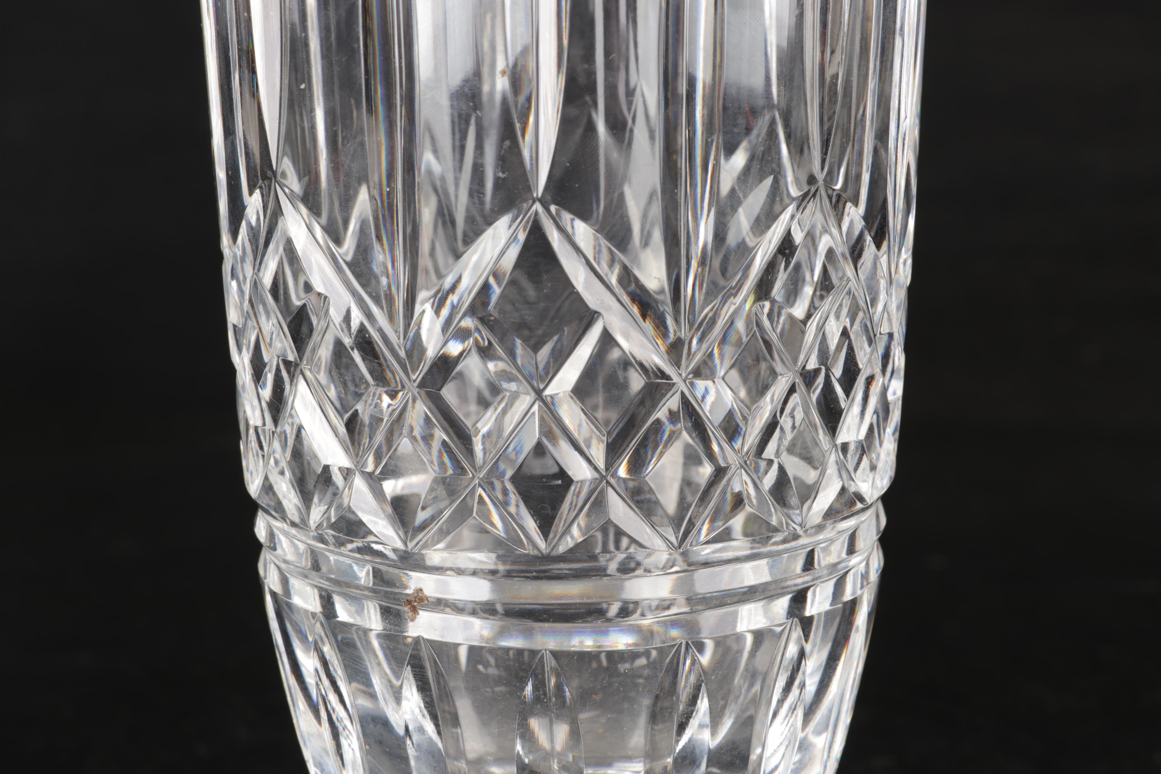 Waterford Cut Crystal "Lismore Castle" Vase