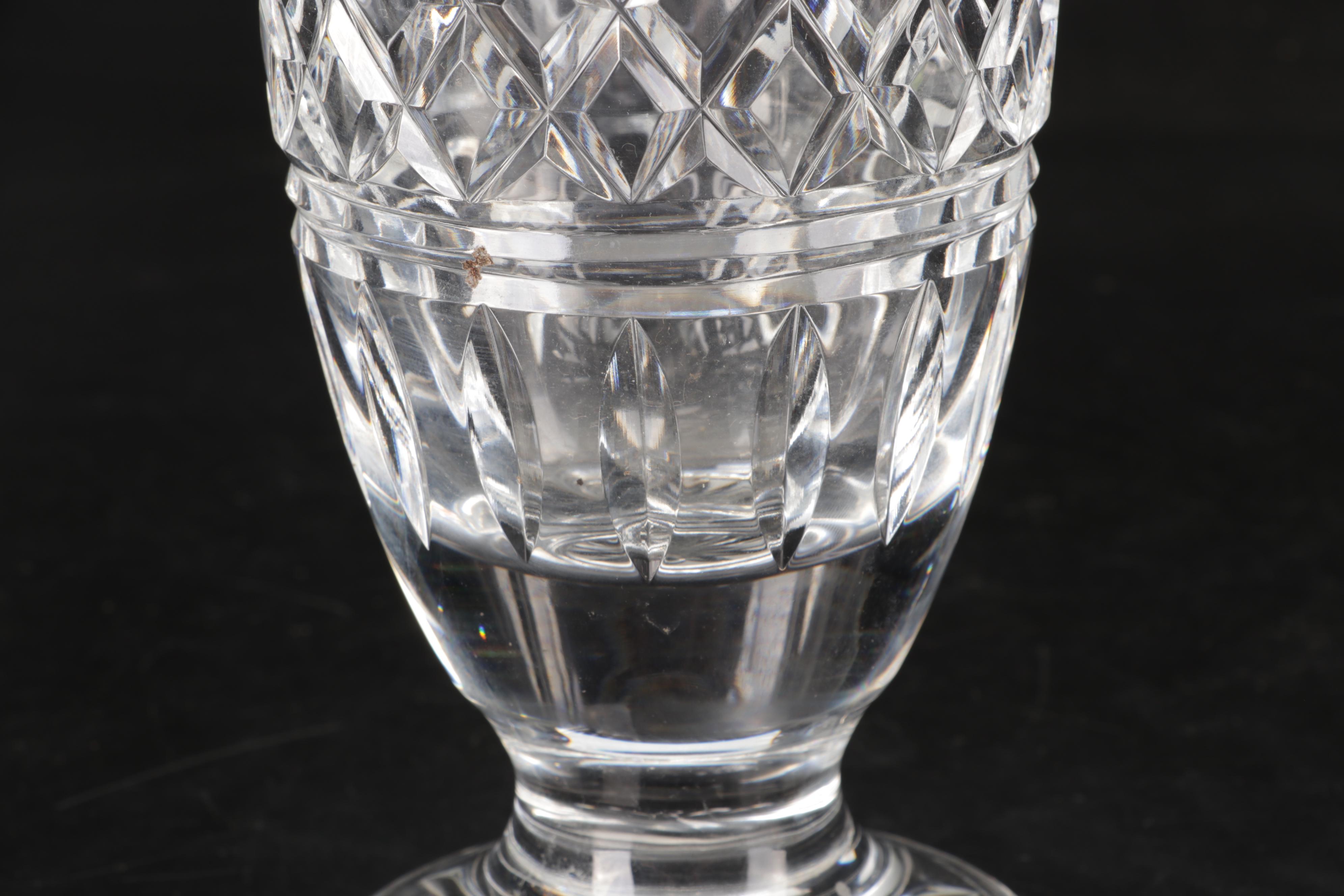 Waterford Cut Crystal "Lismore Castle" Vase