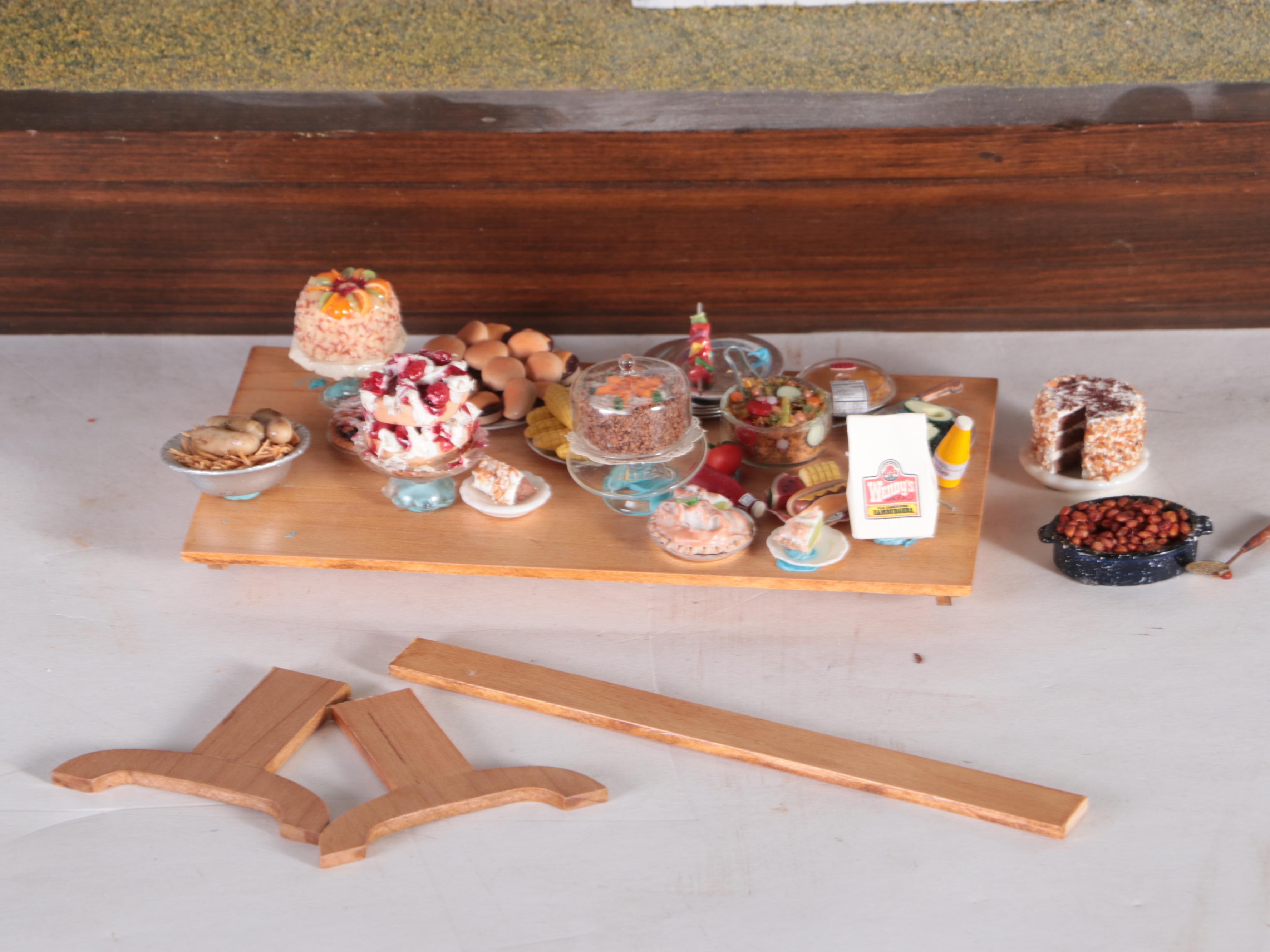 Handcrafted Victorian Style Dollhouse with Furnishings and Accessories