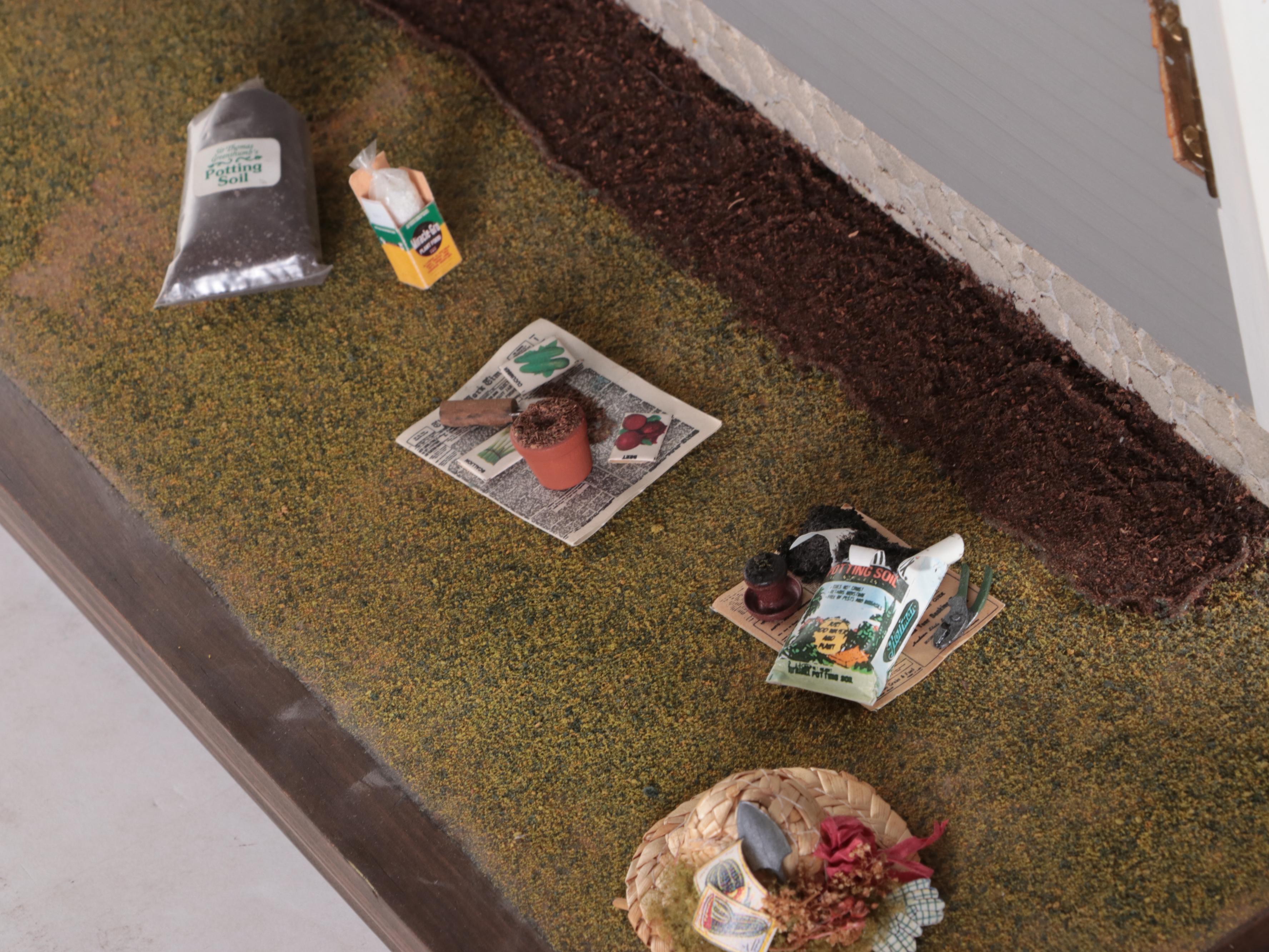 Handcrafted Victorian Style Dollhouse with Furnishings and Accessories