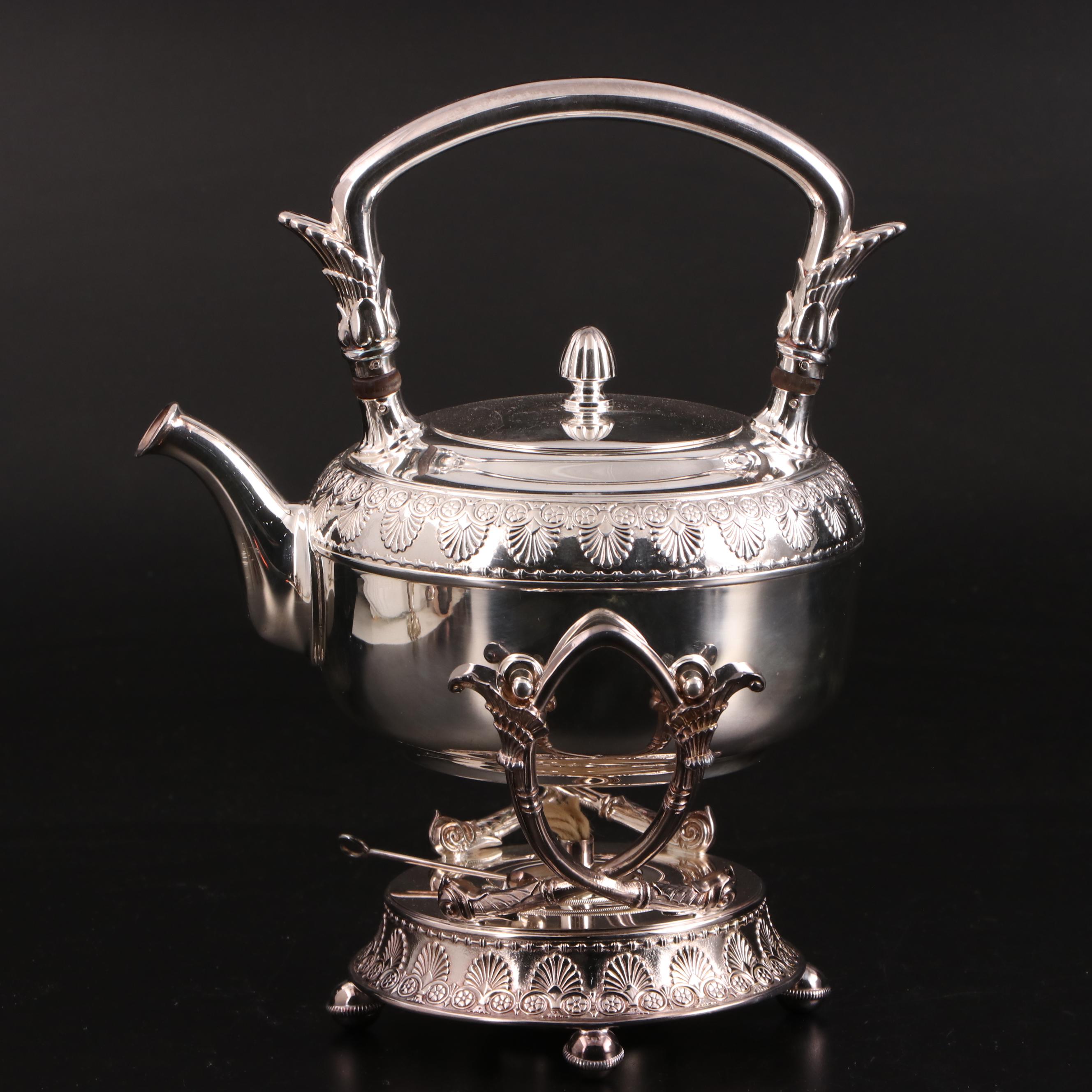 Gorham Silver Plate Tea Service with Assorted Silver Plate Collection
