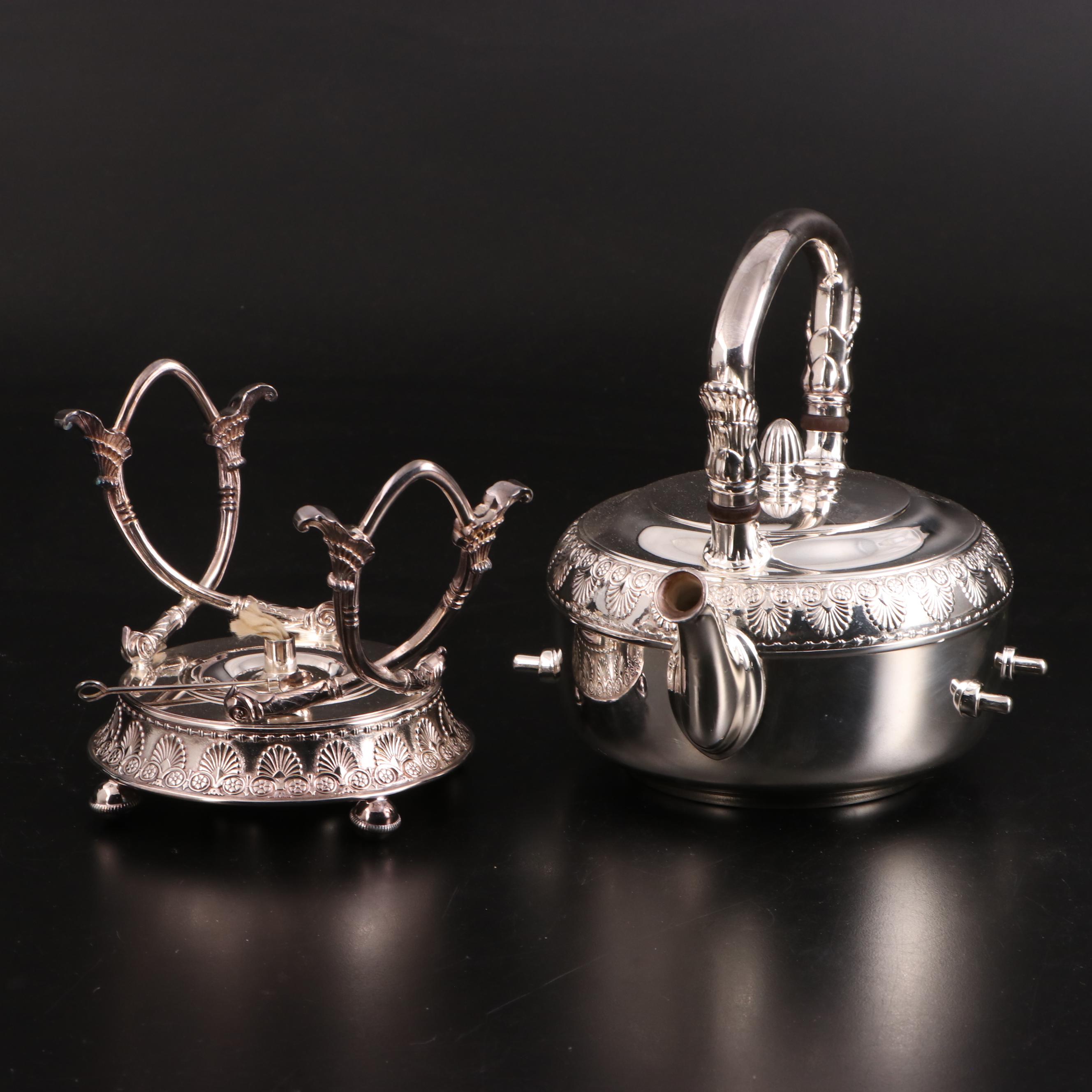 Gorham Silver Plate Tea Service with Assorted Silver Plate Collection