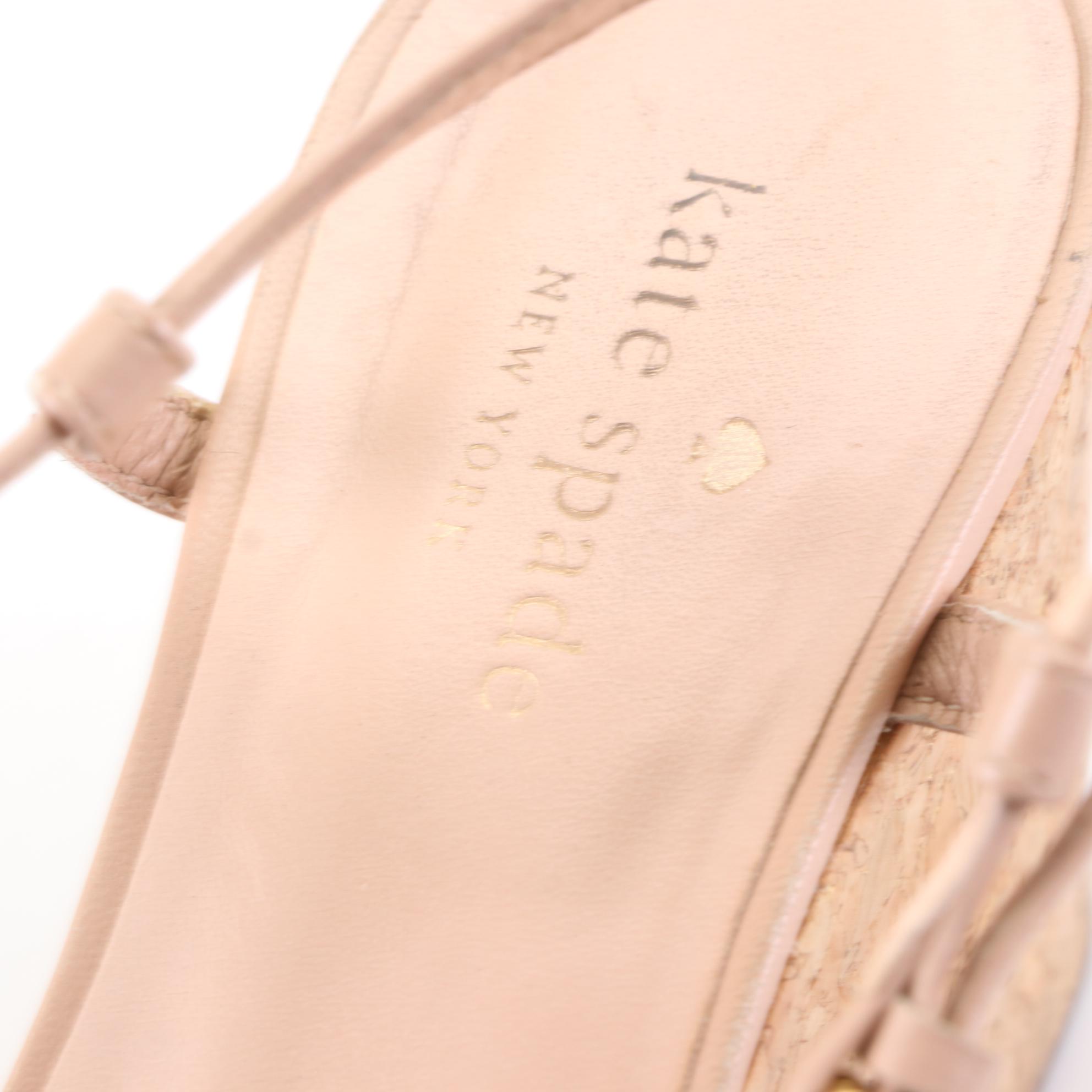 Coach and Kate Spade Platform Wedge Sandals in Snakeskin and Cork/Leather