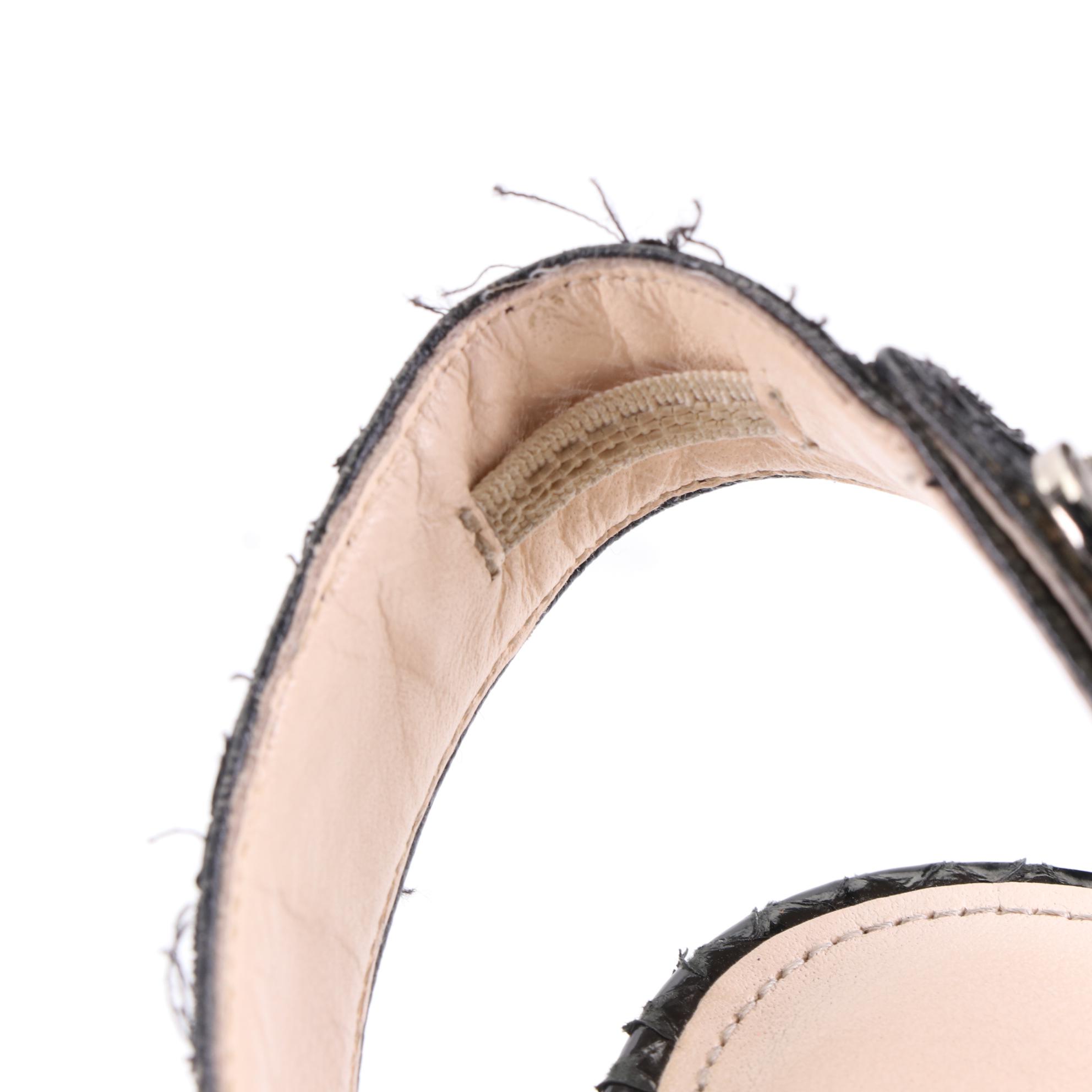 Coach and Kate Spade Platform Wedge Sandals in Snakeskin and Cork/Leather