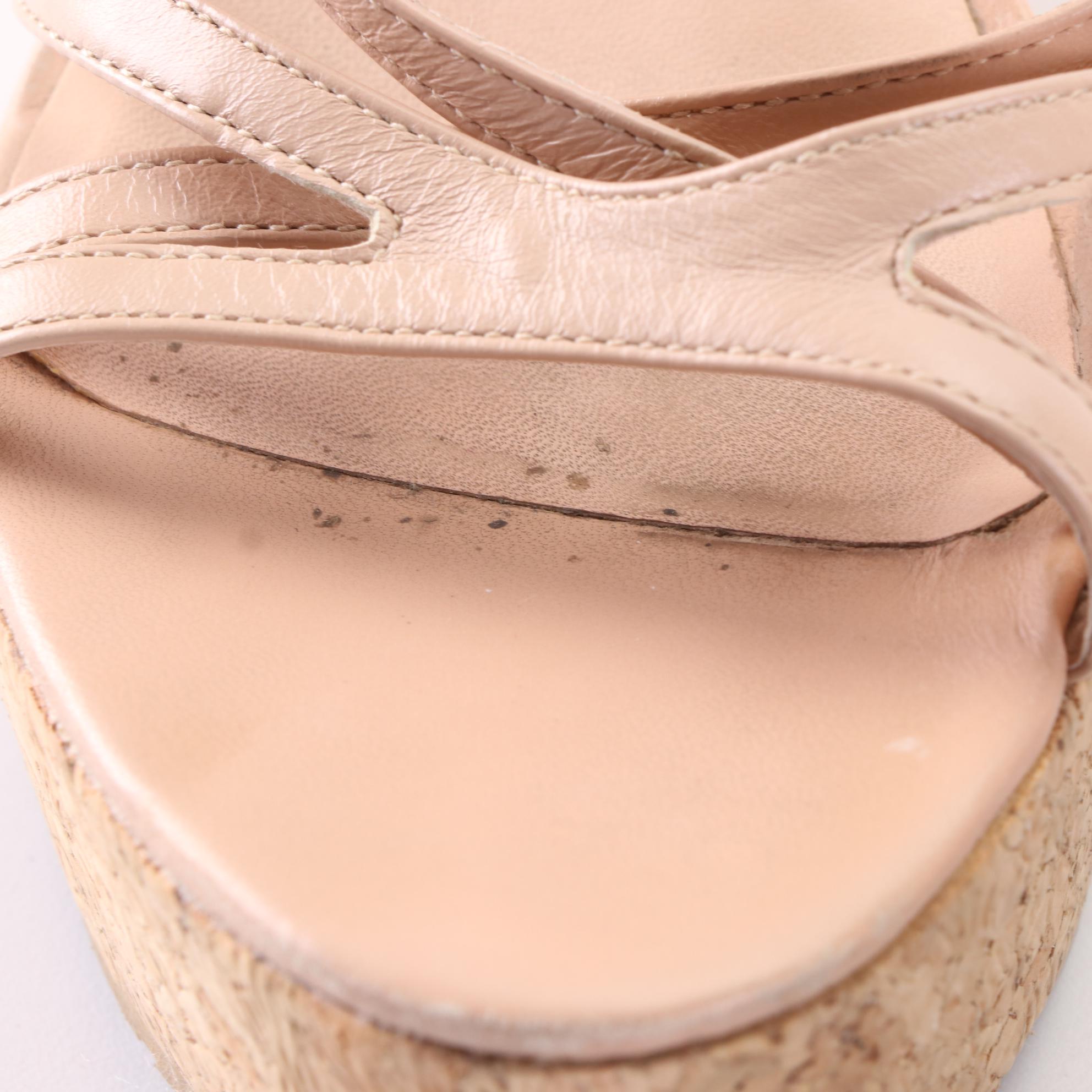Coach and Kate Spade Platform Wedge Sandals in Snakeskin and Cork/Leather