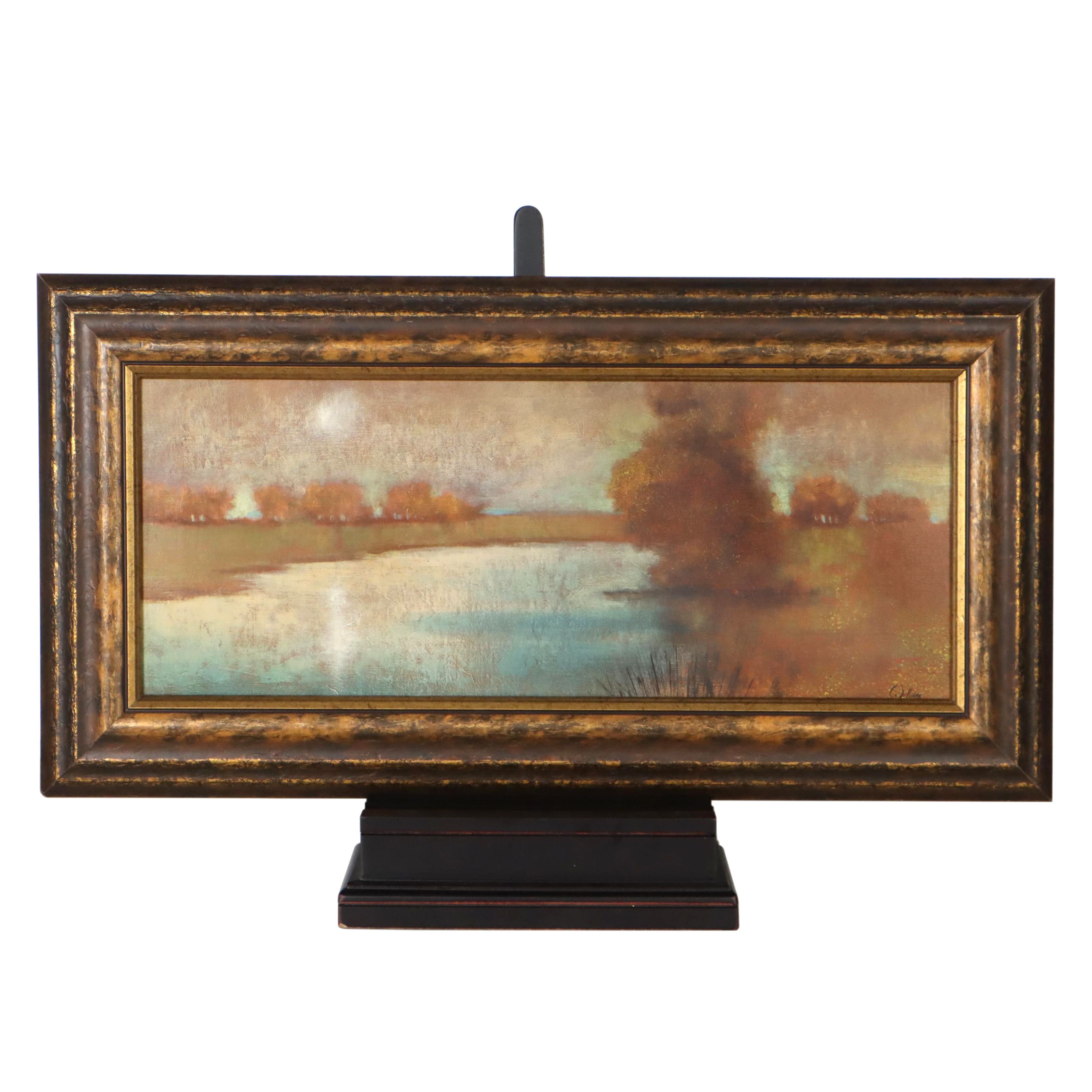 Williams River Landscape Oil Painting