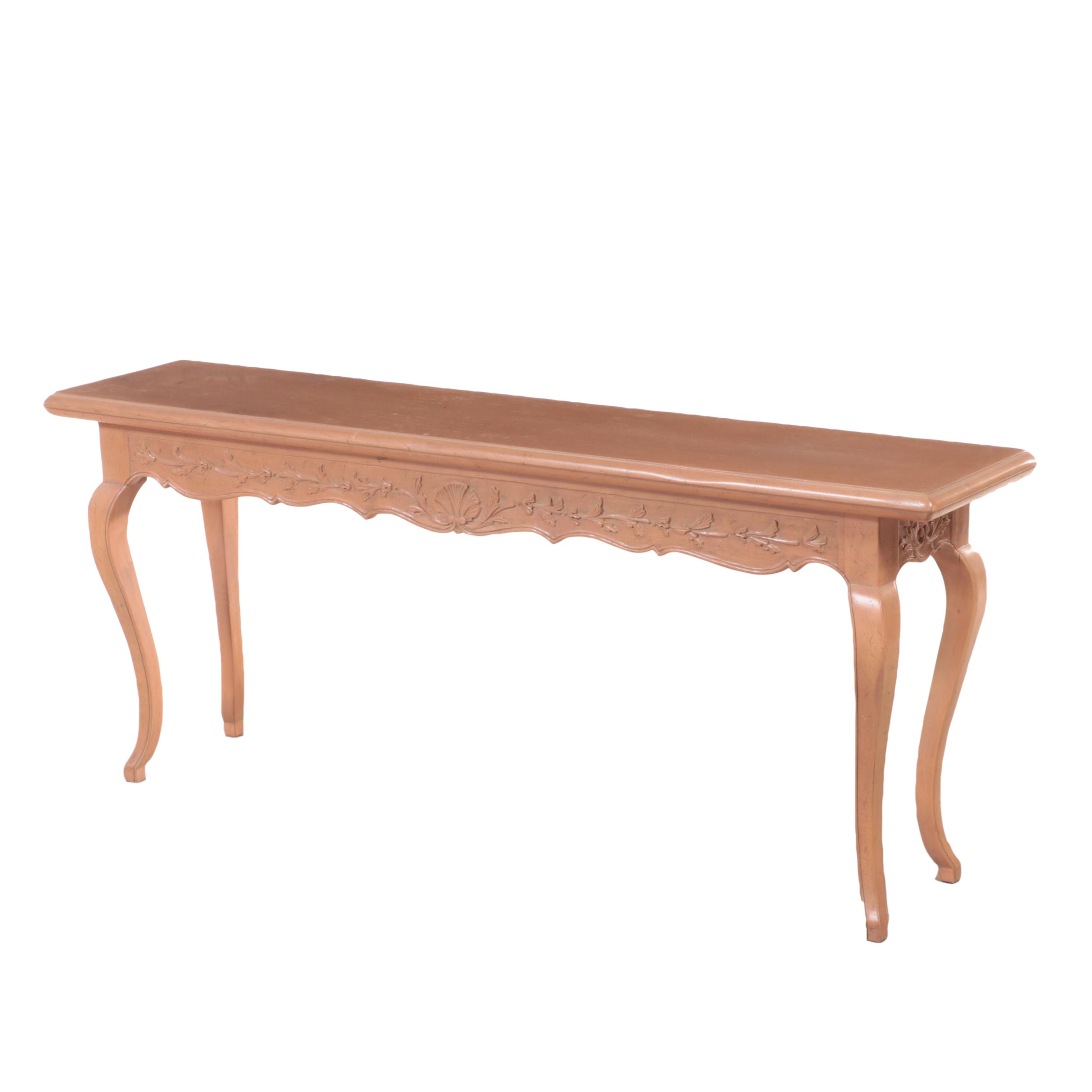 Italian Louis XV Style Hardwood Console Table, Late 20th Century