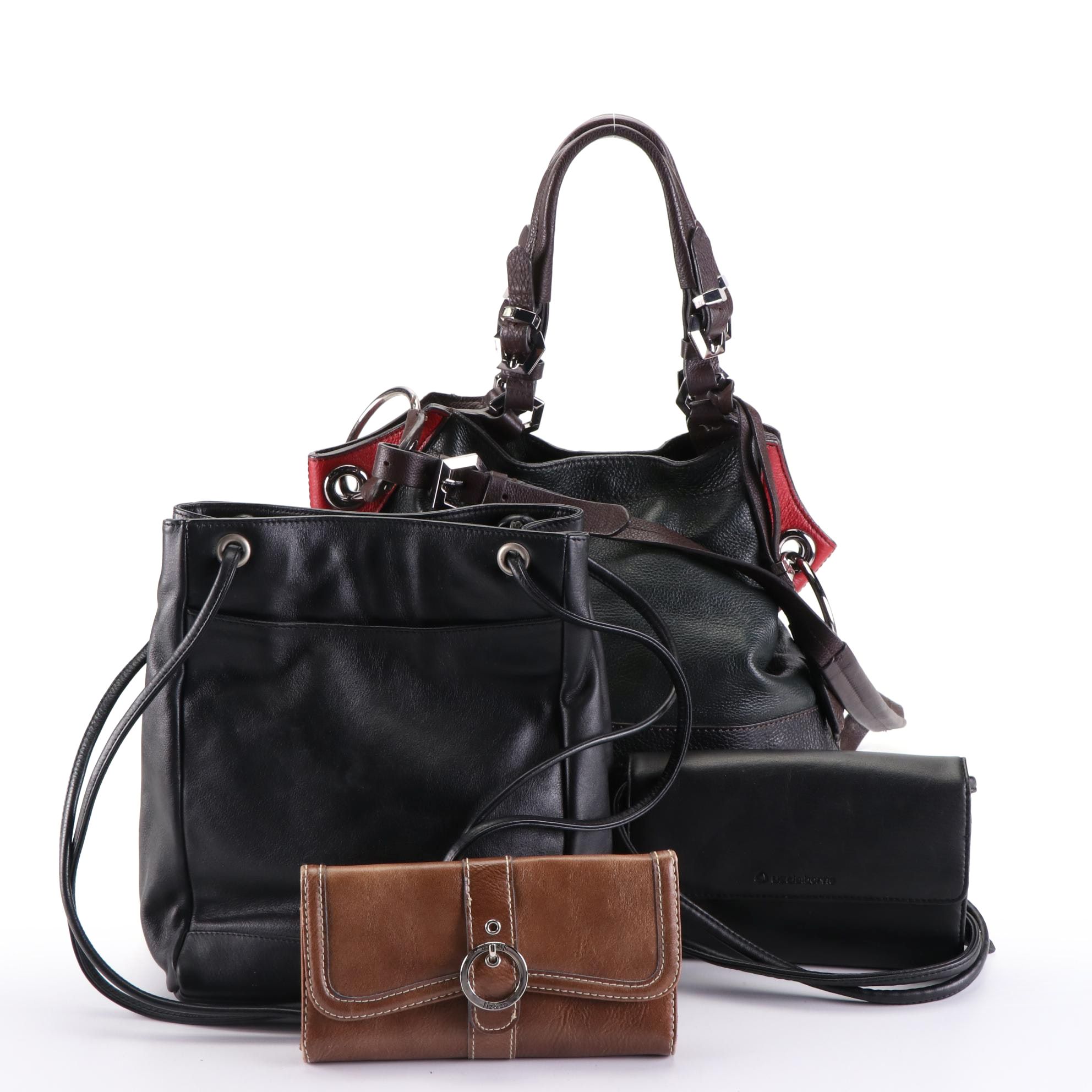 Yany Hobo Shoulder Bag in Pebbled Leather, Liz Claiborne Wallet Bag, and More