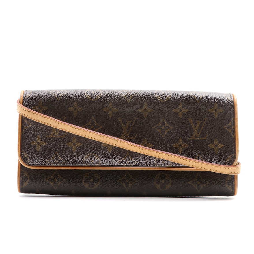 Louis Vuitton Twin GM Pochette in Monogram Canvas and Vachetta Leather