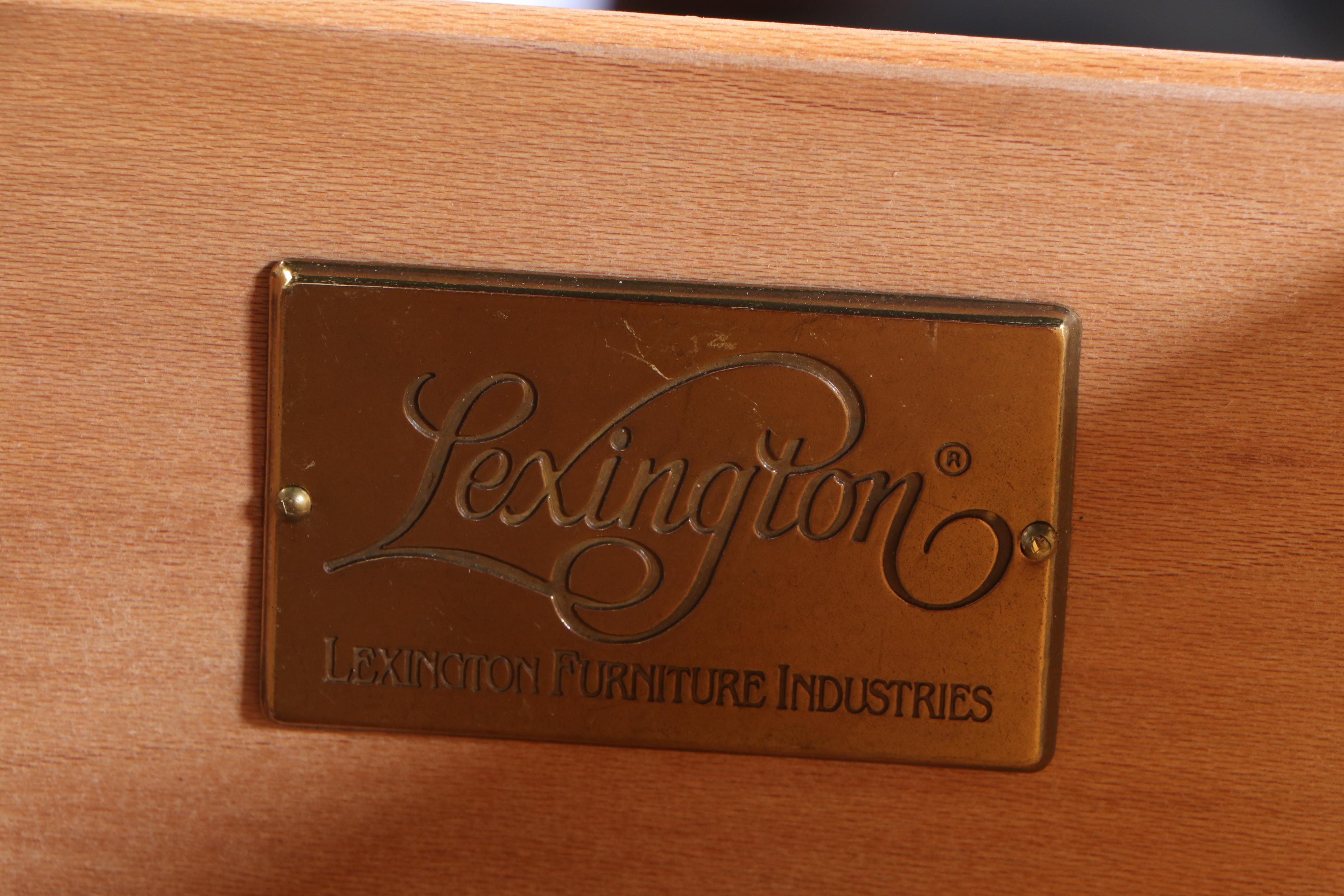 Lexington Furniture Cerused Oak Eleven-Drawer Chest, Late 20th Century