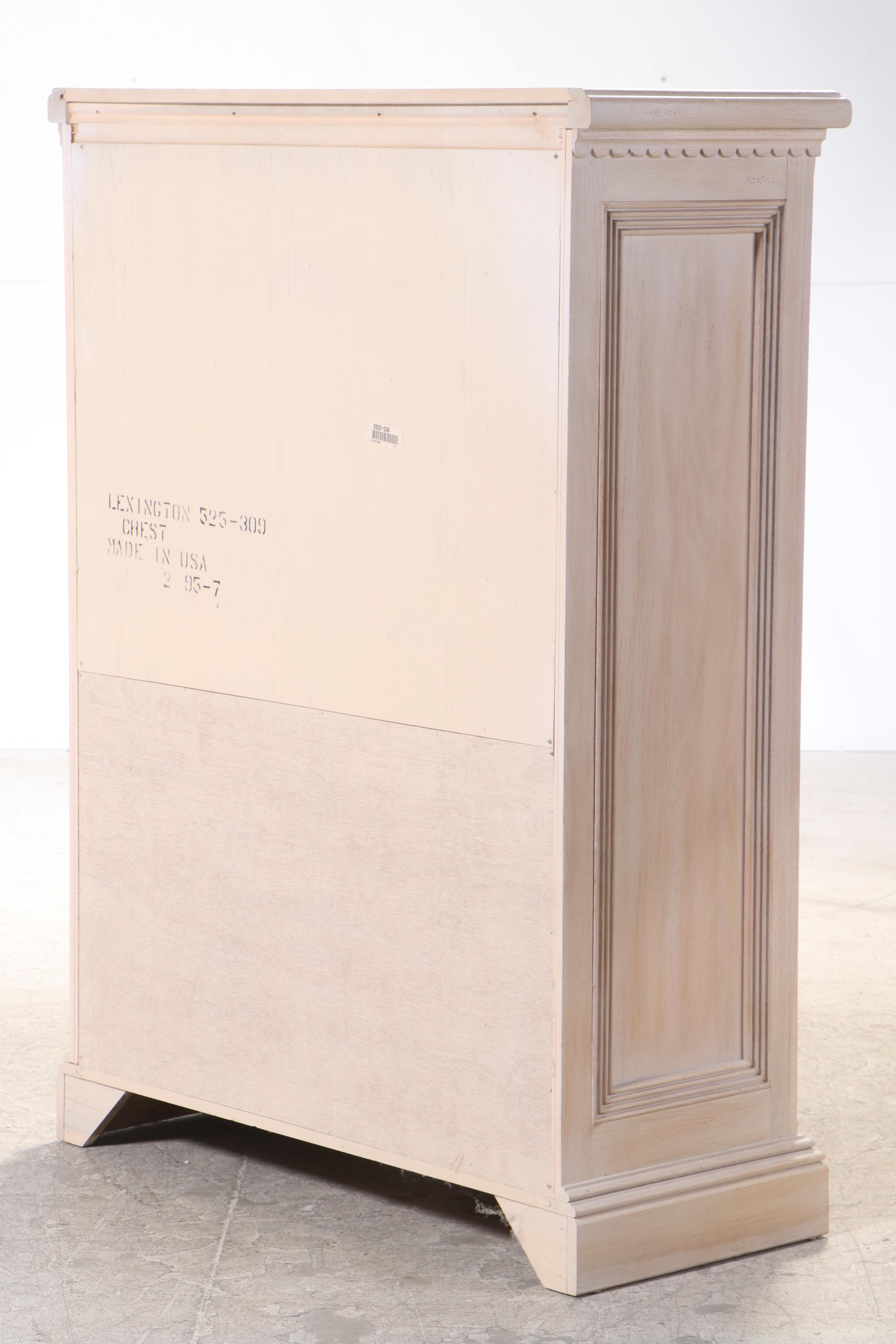 Lexington Furniture Cerused Oak Eleven-Drawer Chest, Late 20th Century