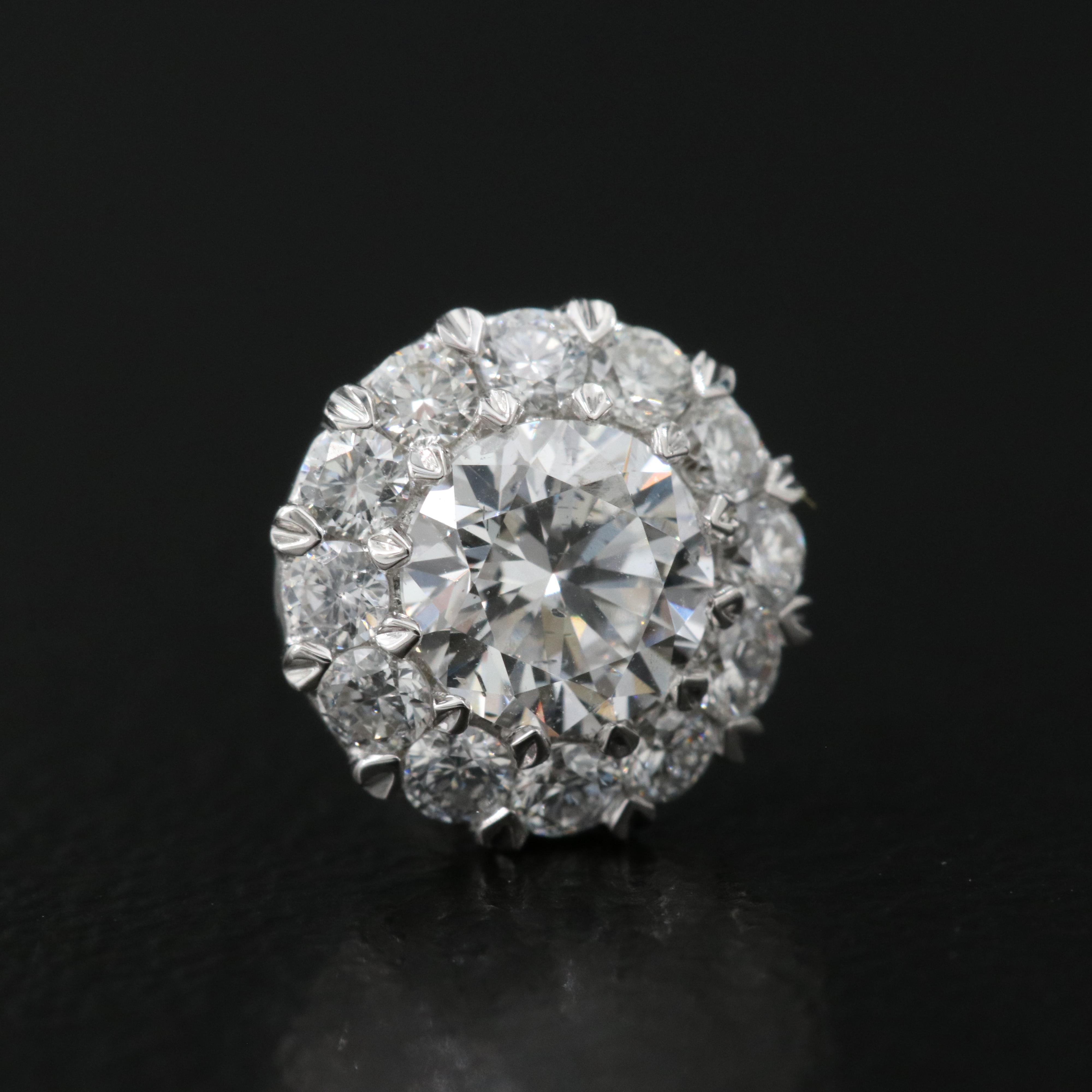 14K 1.02 CTW Lab Grown Diamond Cluster Earrings